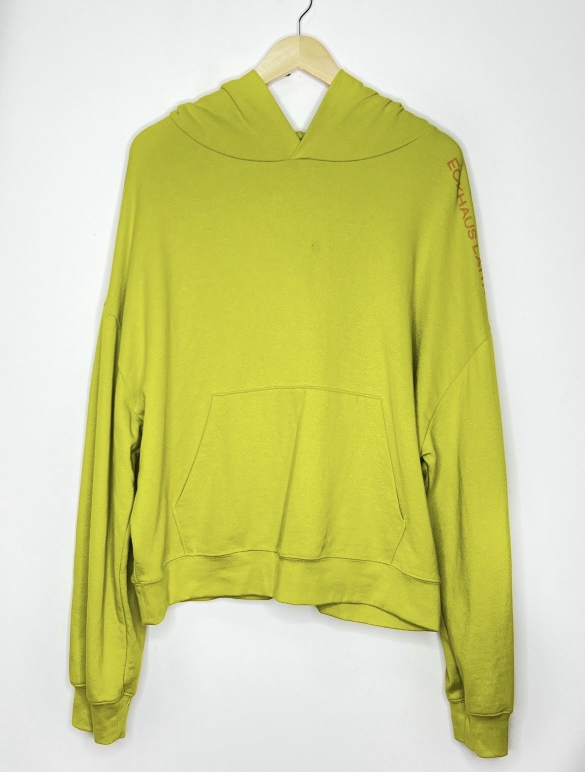 image of Eckhaus Latta Hoodie in Neon, Men's (Size Large)