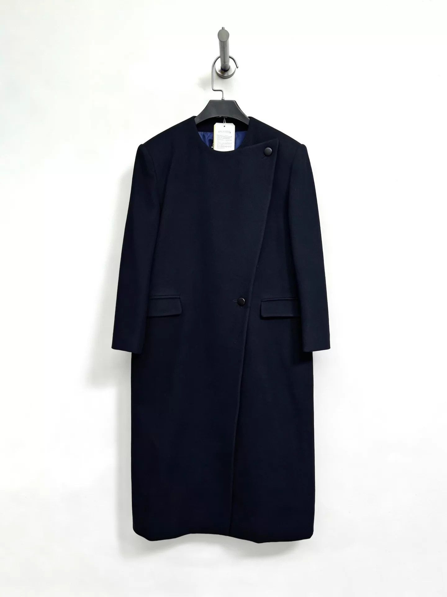Jean Paul Gaultier JPG 2000s Collarless Folded Lapel Long Coat Size L / US 10 / IT 46 - 2 Thumbnail
