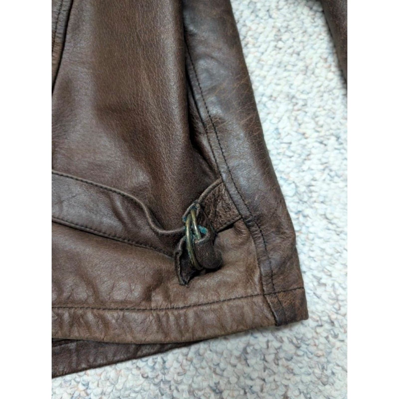 Vintage VINTAGE WILSONS leather jacket XL brown MOTORCYCLE cowhide PATINA biker jacket Mens 90s Size US XL / EU 56 / 4 - 8 Thumbnail