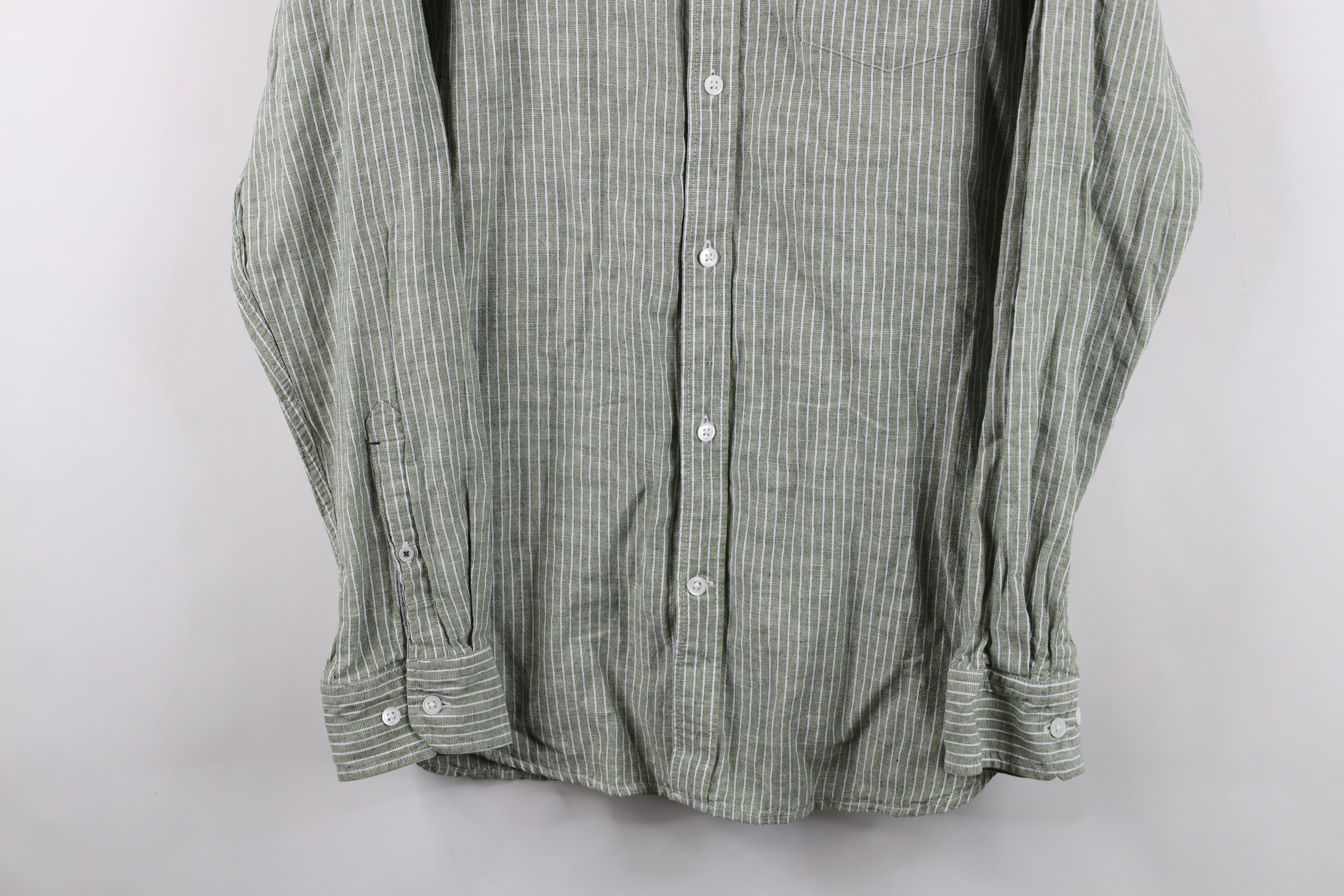 Banana Republic Banana Republic Blend Striped Collared button Down Shirt Size US L / EU 52-54 / 3 - 3 Thumbnail
