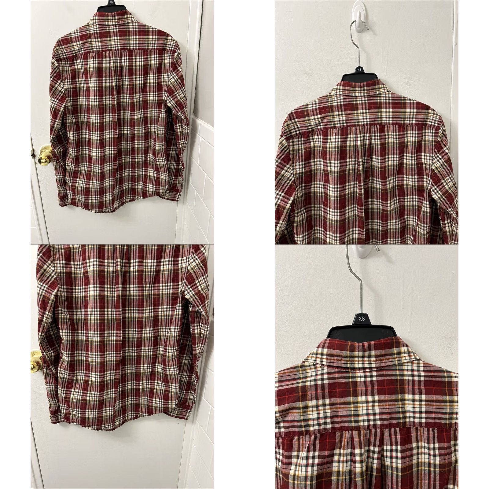 Vintage LL Bean Signature Shirt Mens Sz S Red Oxford Plaid Button Down L/S 281173 Size US S / EU 44-46 / 1 - 8 Thumbnail