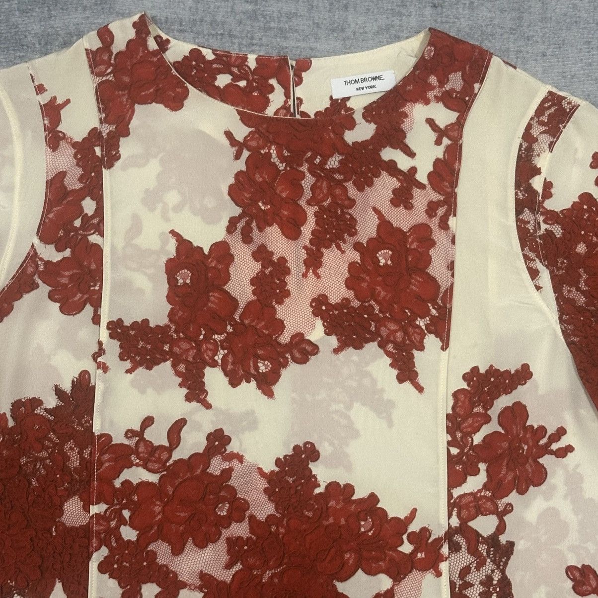 Thom Browne Thom Browne Silk Floral Print Size XS / US 0-2 / IT 36-38 - 2 Thumbnail