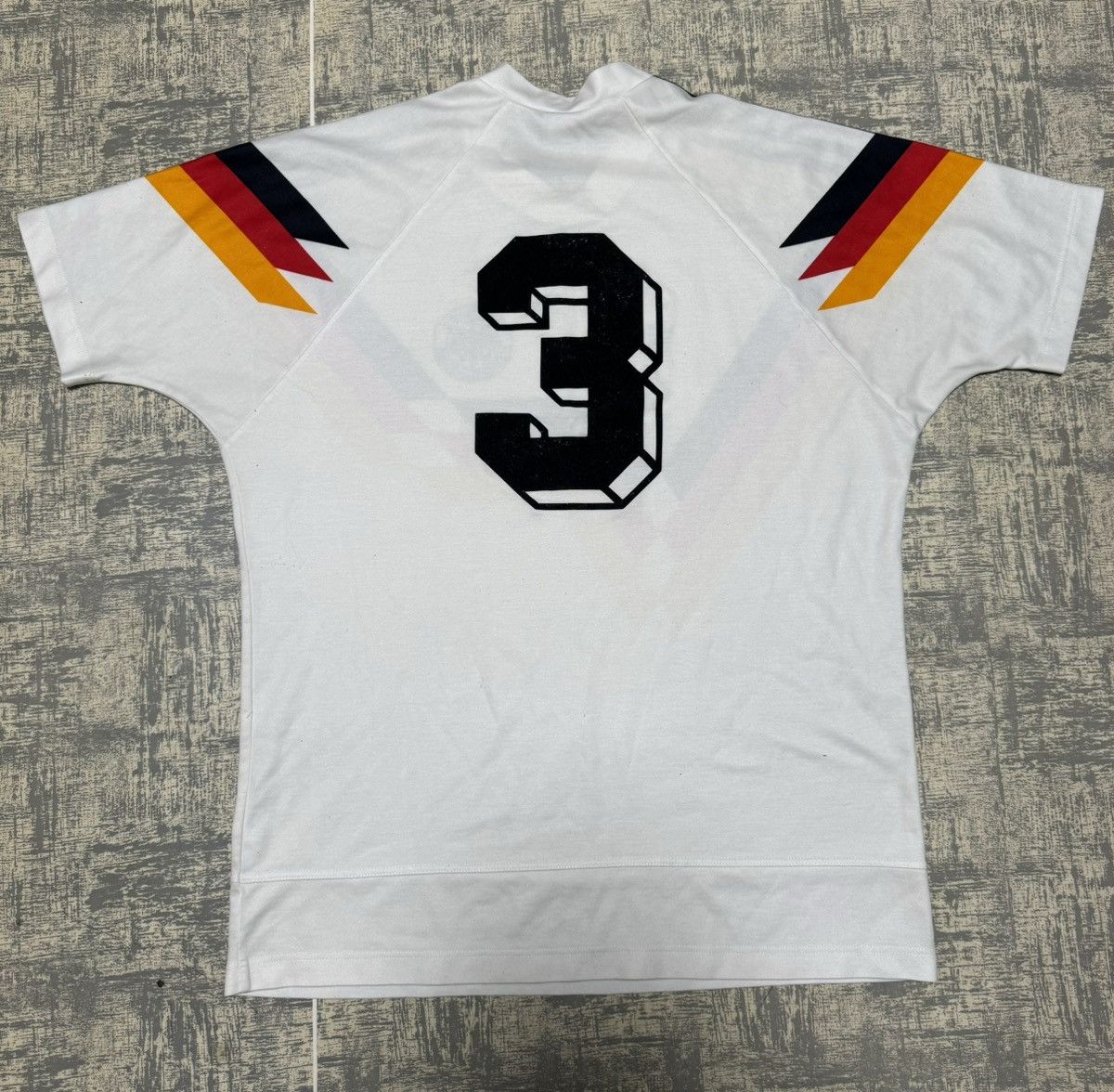 Vintage 1990 Adidas Germany Deutschland Vintage Soccer Jersey Size US L / EU 52-54 / 3 - 5 Thumbnail