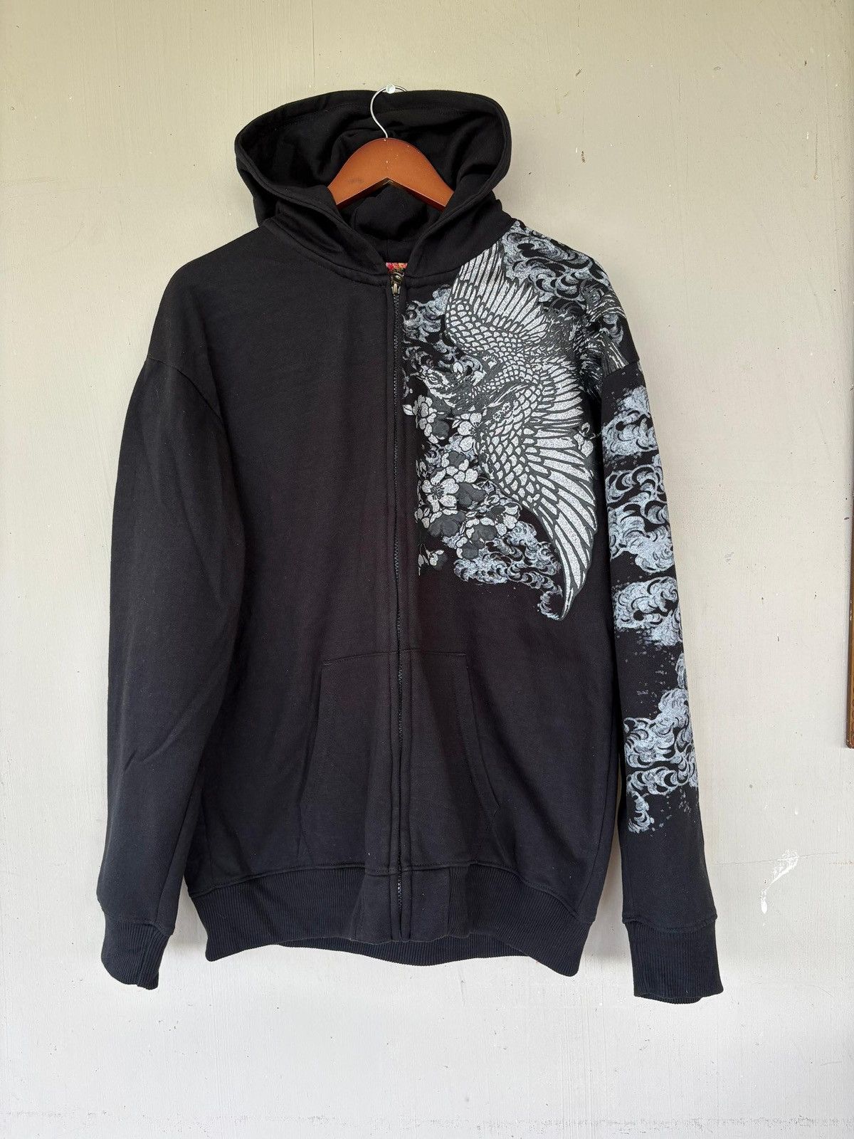 Japanese Brand VTG Phoenix Hoodie Full Print Design Japan art Stlye Size US L / EU 52-54 / 3 - 1 Thumbnail