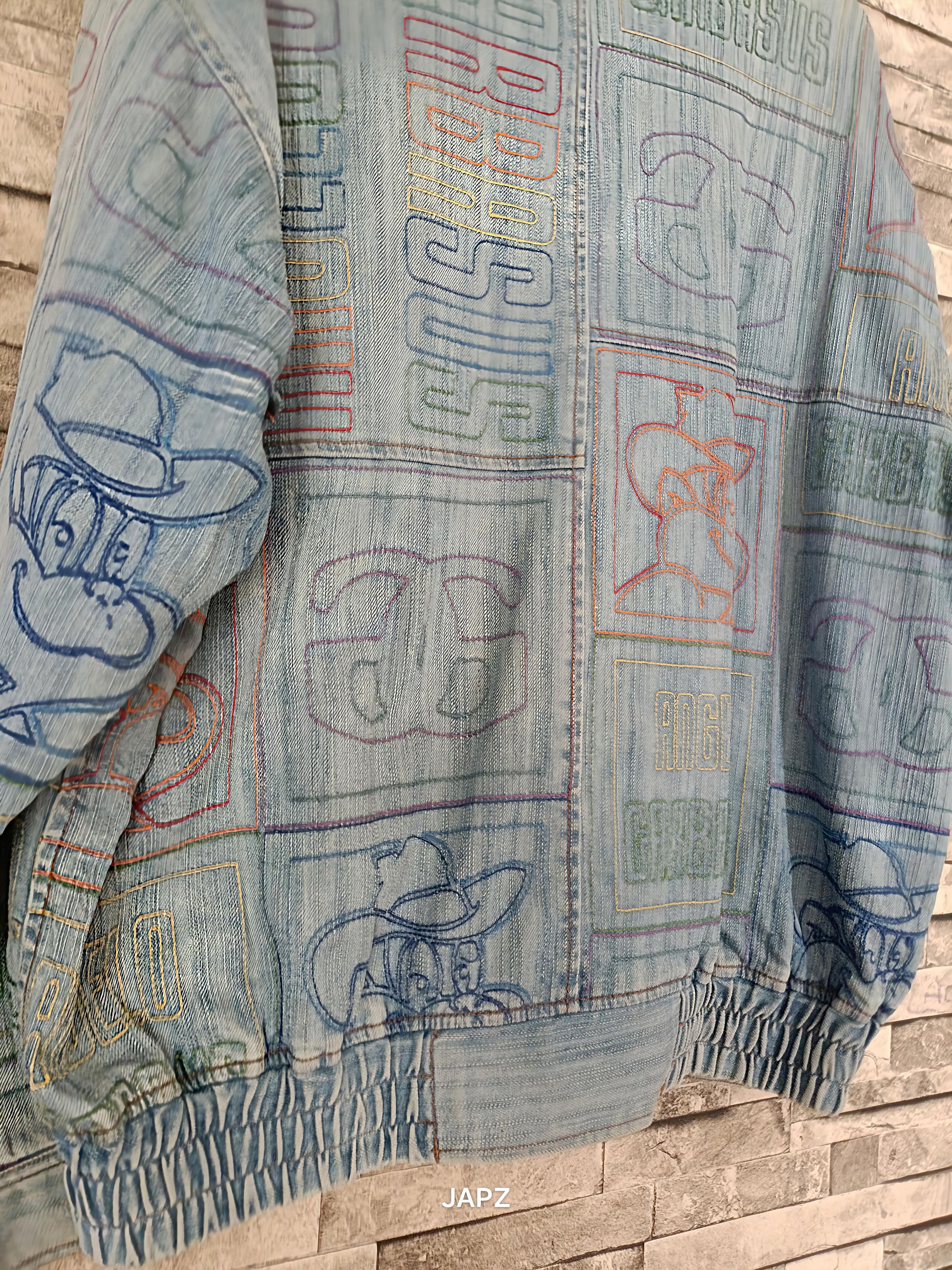 Vintage Vintage Angelo garbassus embroidery denim jacket y2k Size US XL / EU 56 / 4 - 3 Thumbnail