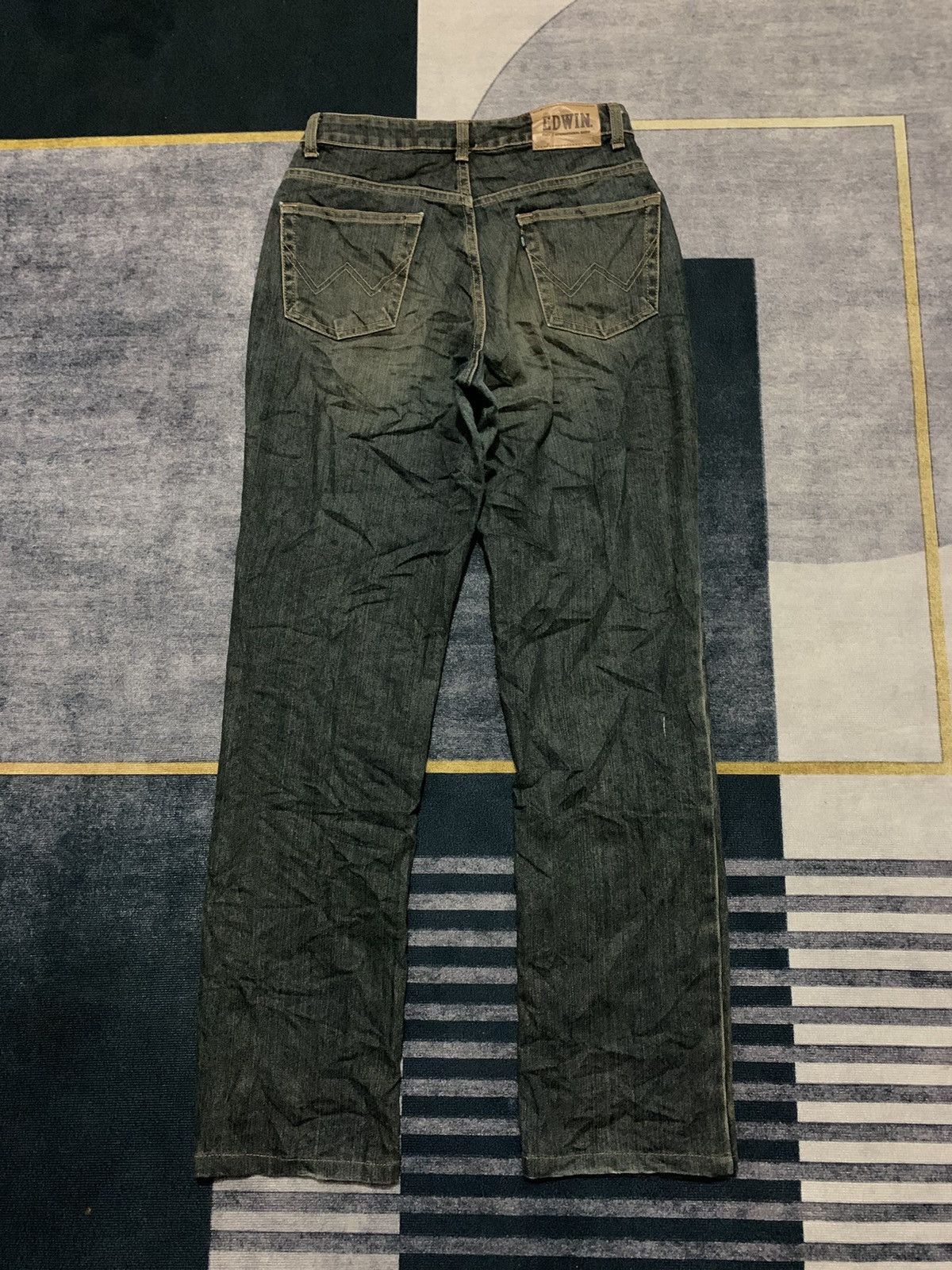 Vintage Y2K EDWIN BOOT CUT DENIM PANTS Size US 27 - 3 Thumbnail