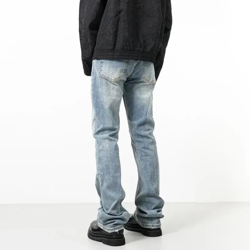 Denime × Japanese Brand Men's Jeans American Style High Street Washing Micro Flare Size US 34 / EU 50 - 1 Thumbnail