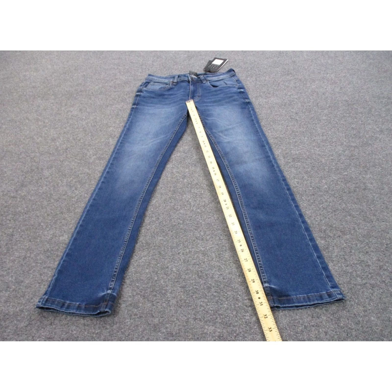 Denime Perfect Jean NYC Jeans Mens 28 X 32 Blue Denim Slim Straight Casual NEW Jeans Mens 28 X 32 Blue Denim Straight Casual Vintage? Size US 28 / EU 44 - 3 Thumbnail