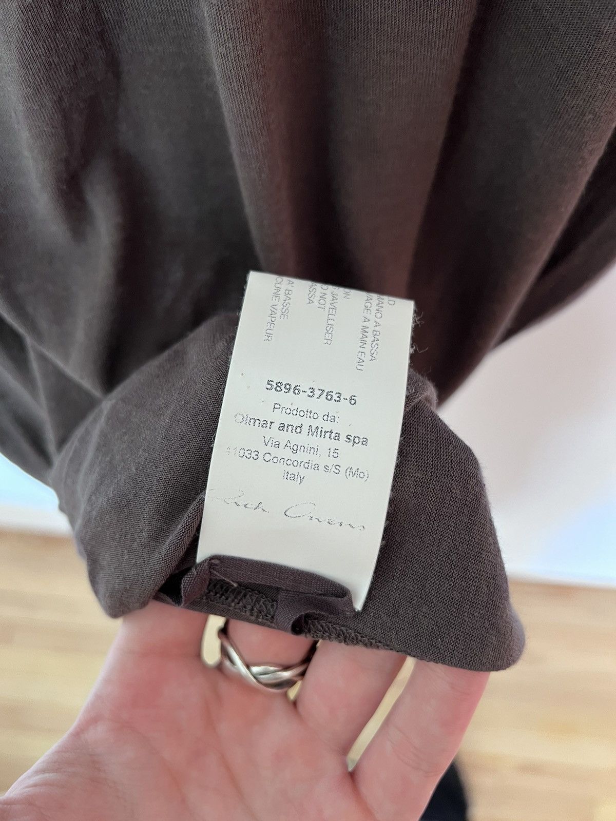 Rick Owens Rick Owens FW 15 Sphinx Tee Size US M / EU 48-50 / 2 - 5 Thumbnail