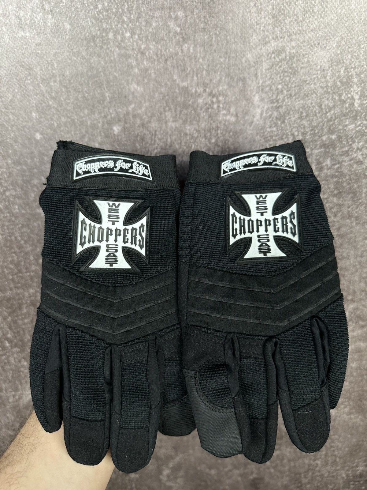 West Coast Choppers West Coast Choppers 90s Vintage Gloves Size ONE SIZE - 3 Thumbnail