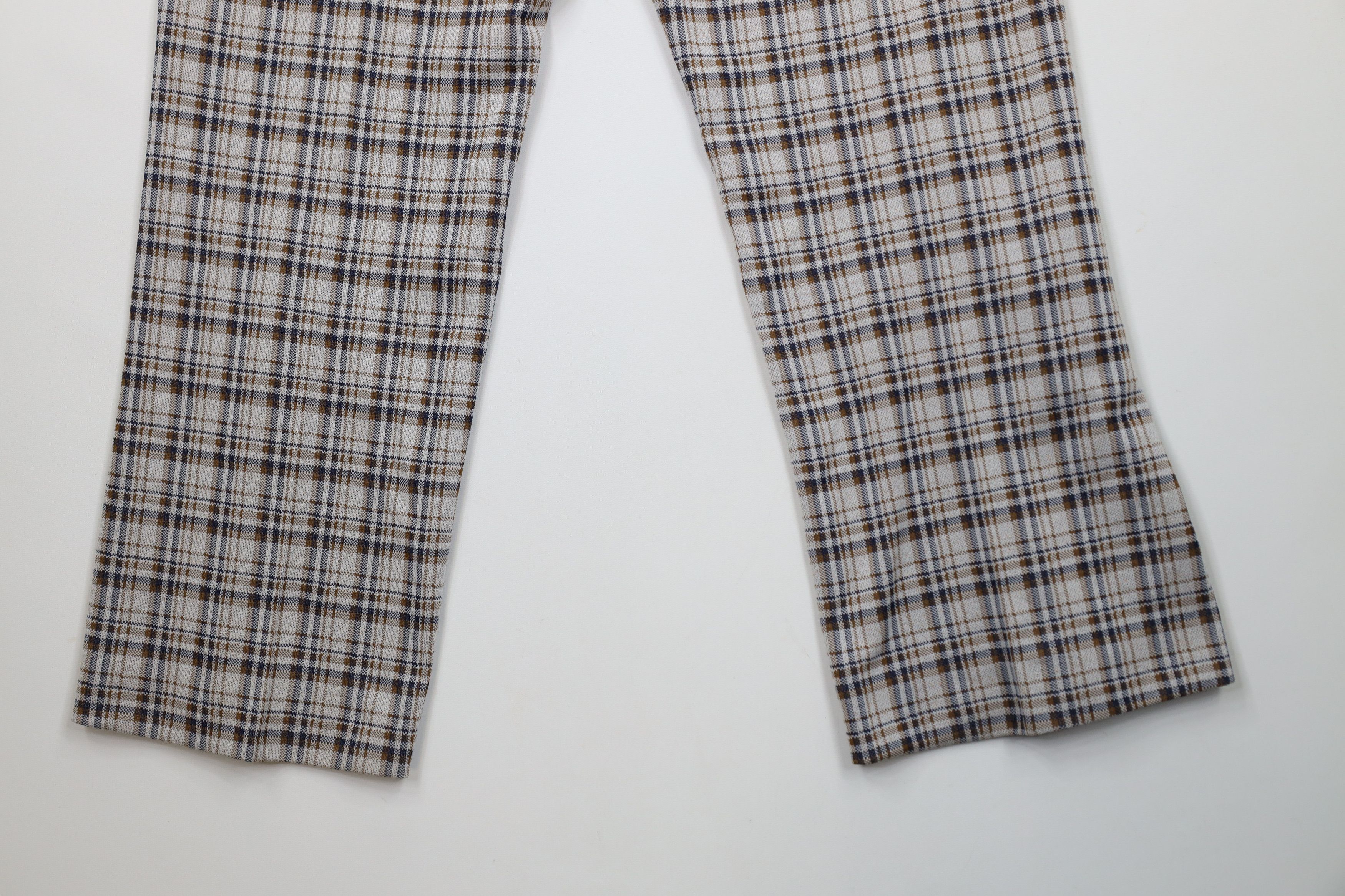 Vintage Vintage 60s 70s Streetwear Wide Leg Bell Bottoms Pants Plaid Size US 38 / EU 54 - 13 Thumbnail