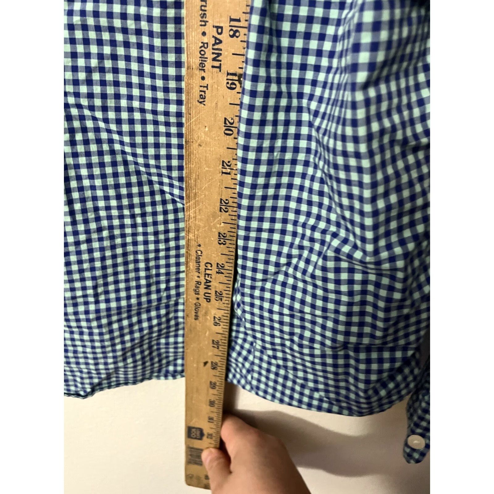 American Eagle Outfitters VINTAGE American Eagle Outfitters Button-Front Shirt Men Large Long Sleeve Blue Gingham Plaid Preppy Style 90s Mens Size US L / EU 52-54 / 3 - 4 Thumbnail