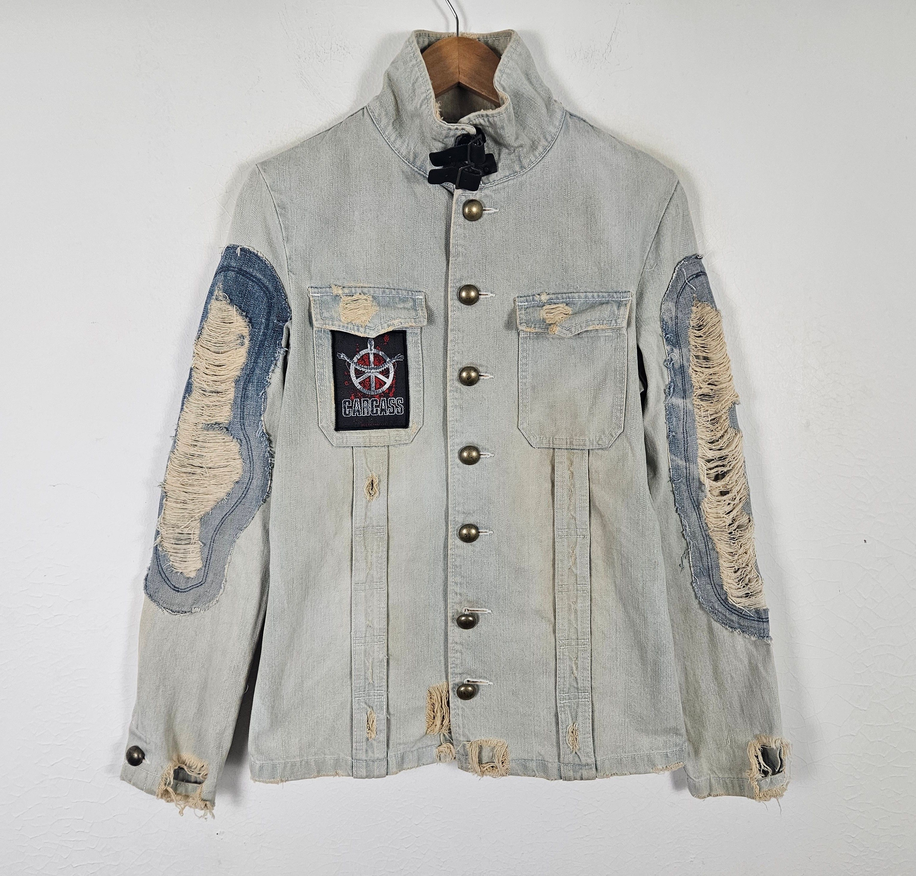 PPFM PPFM Jeans Jacket distress Patch Carcass Size US M / EU 48-50 / 2 - 3 Thumbnail
