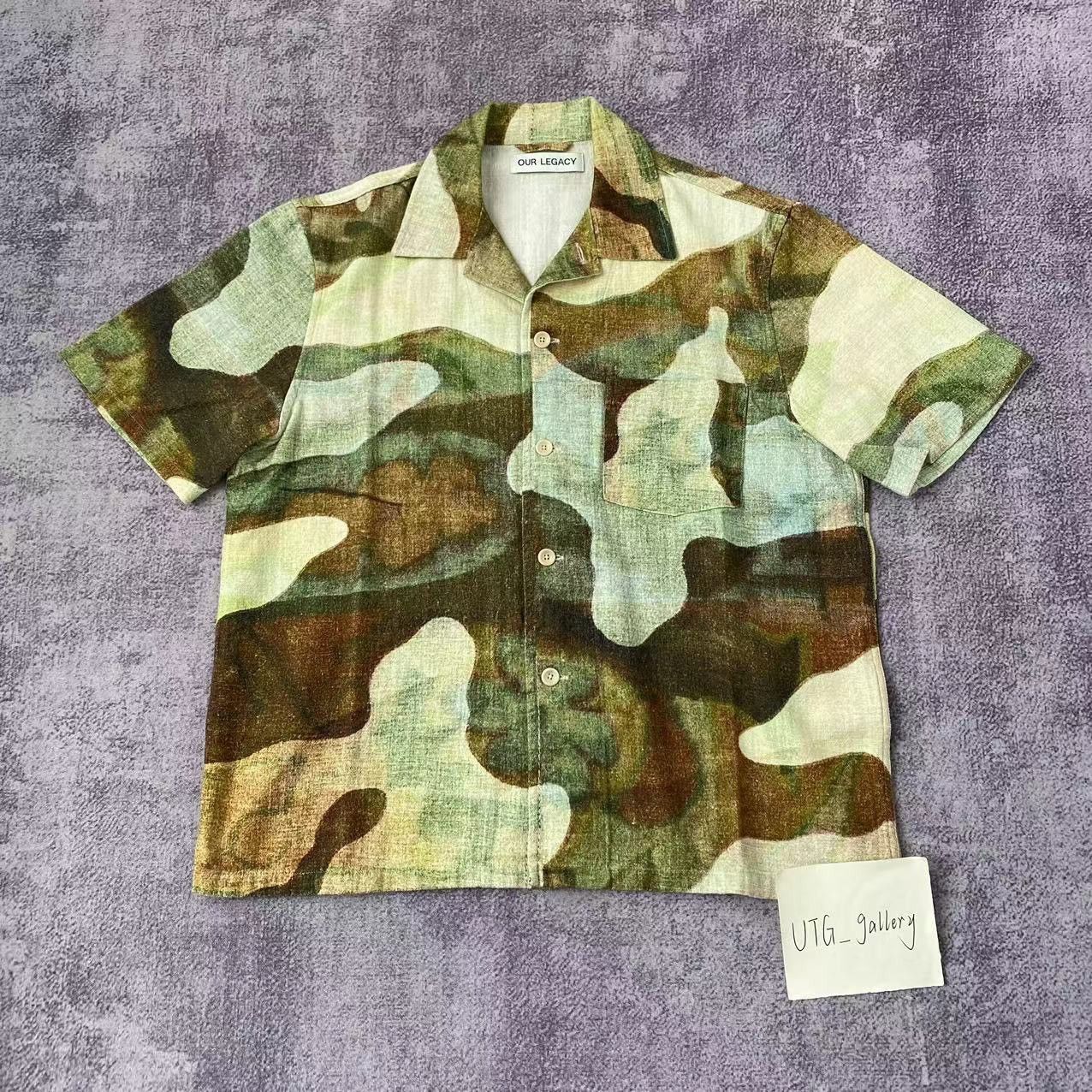 OUR LEGACY BOX SHIRT Landscape Camo 44