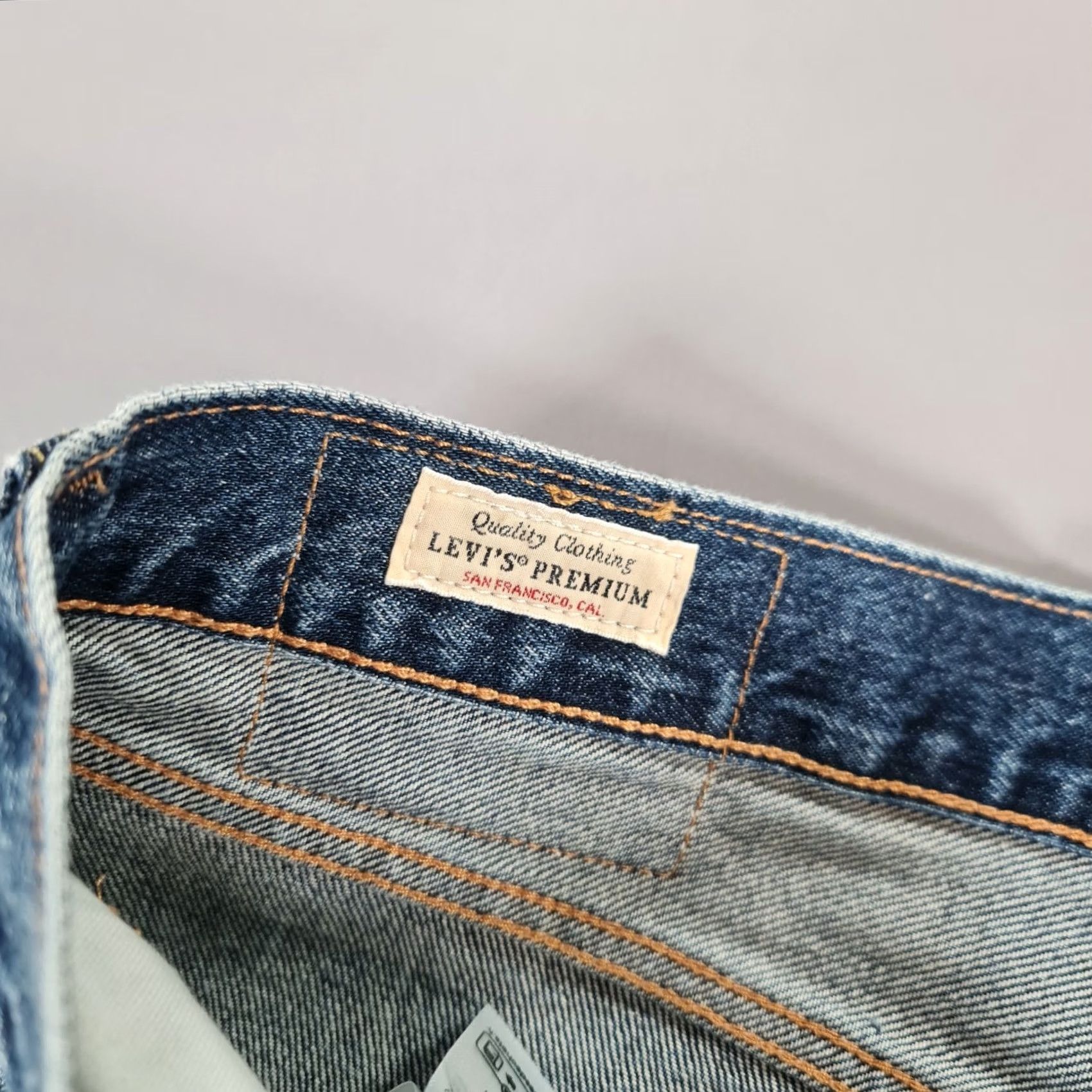 Levi's VINTAGE Levi's 568 Jeans Mens 36 28 Denim Blue Zip Fly 5-Pocket Relaxed Tapered Regular Men Womens? Size US 36 / EU 52 - 3 Thumbnail