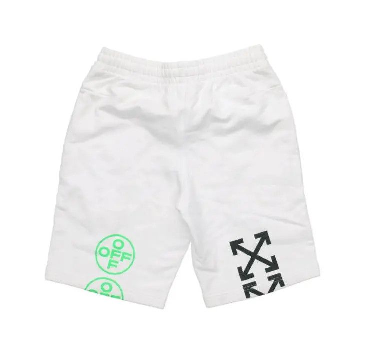 Off-White OFF-WHITE White Logo Print Casual Shorts 0079 Size US 26 / EU 42 - 1 Thumbnail