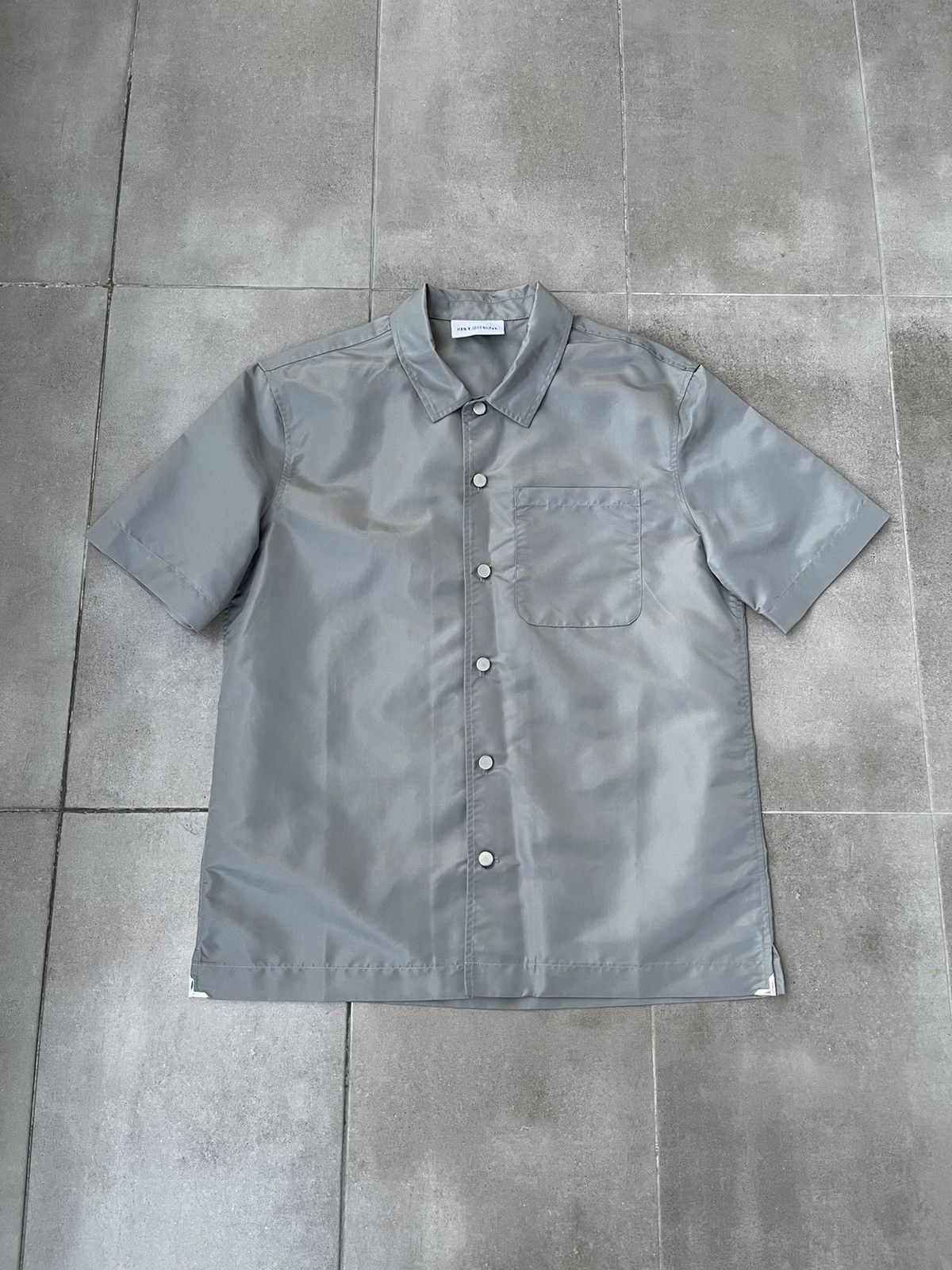 Han Kjobenhavn !DS! FW22 Han Kjobenhavn Grey Summer Shirt Short Sleeve Size US M / EU 48-50 / 2 - 6 Thumbnail