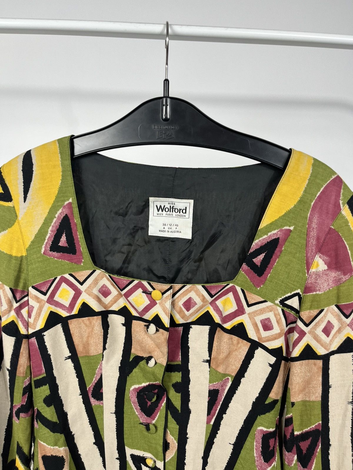 Wolford Wolford Vintage Abstract Blouse UK 12 Made in Austria Size M / US 6-8 / IT 42-44 - 3 Thumbnail