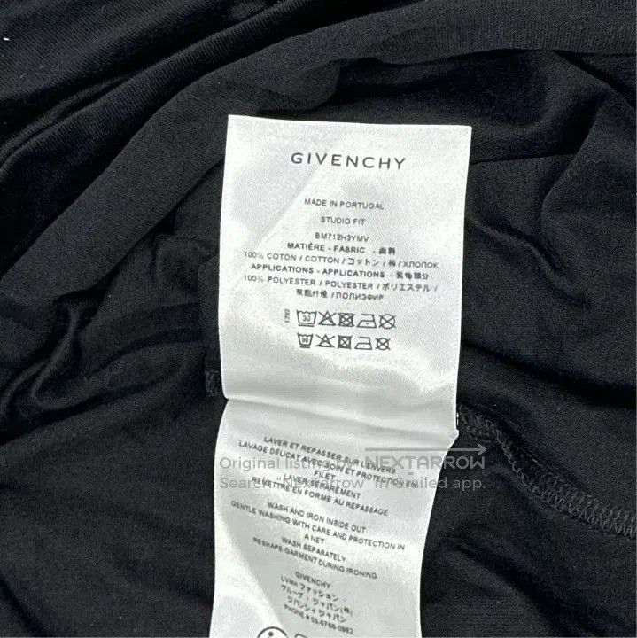 Givenchy Givenchy SS24 Logo Embroidered Men's Short-Sleeve T-Shirt. Size US XL / EU 56 / 4 - 2 Thumbnail