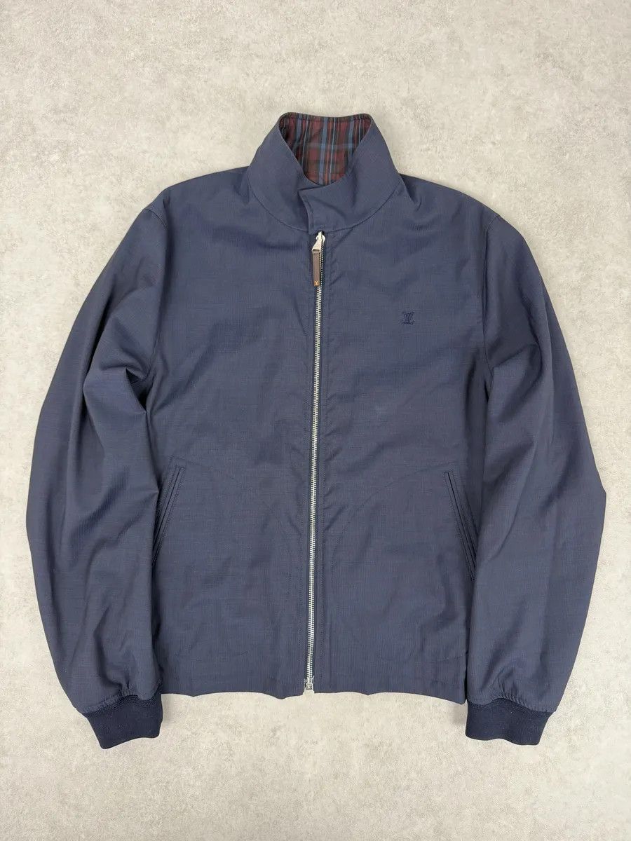 Louis Vuitton Louis Vuitton Navy Blue & Tartan Reversible Windbreaker Jacket Size US S / EU 44-46 / 1 - 2 Thumbnail