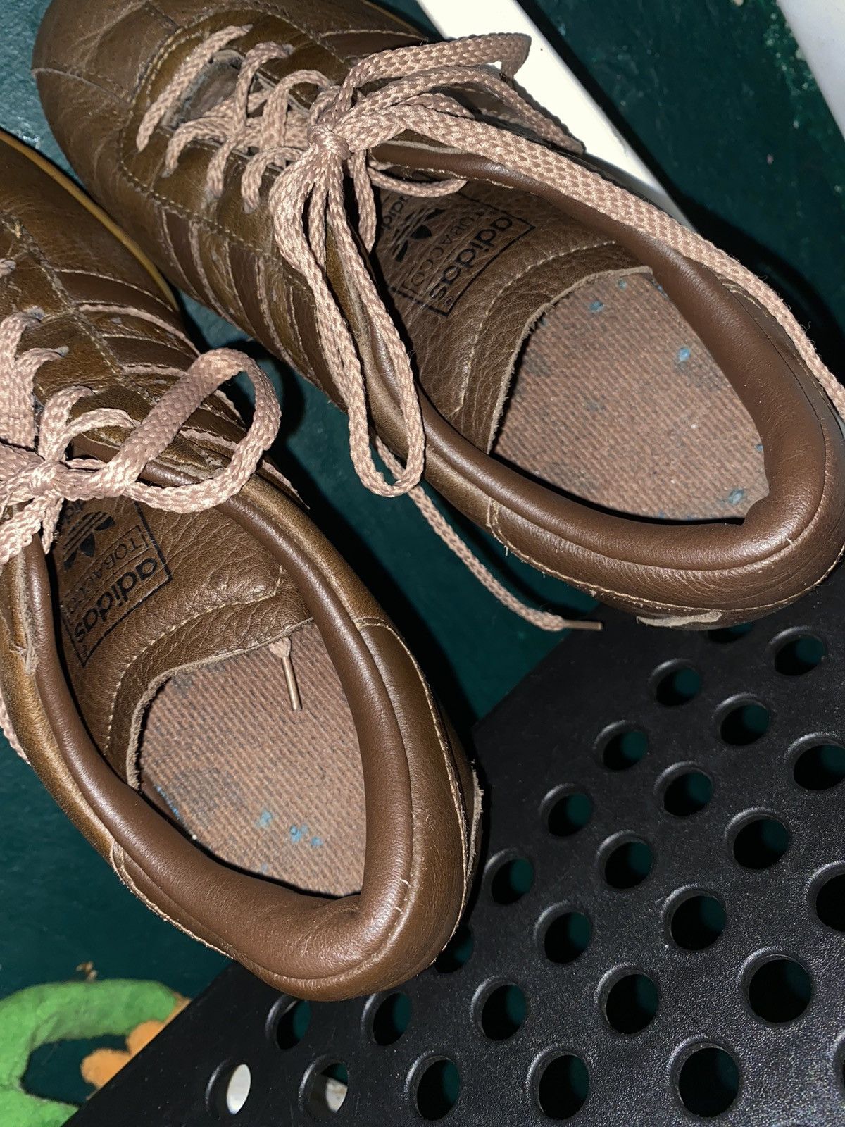 Adidas Vintage 2001Adidas Tobacco Brown Leather Suede Y2K Size US 6.5 / IT 36.5 - 7 Thumbnail