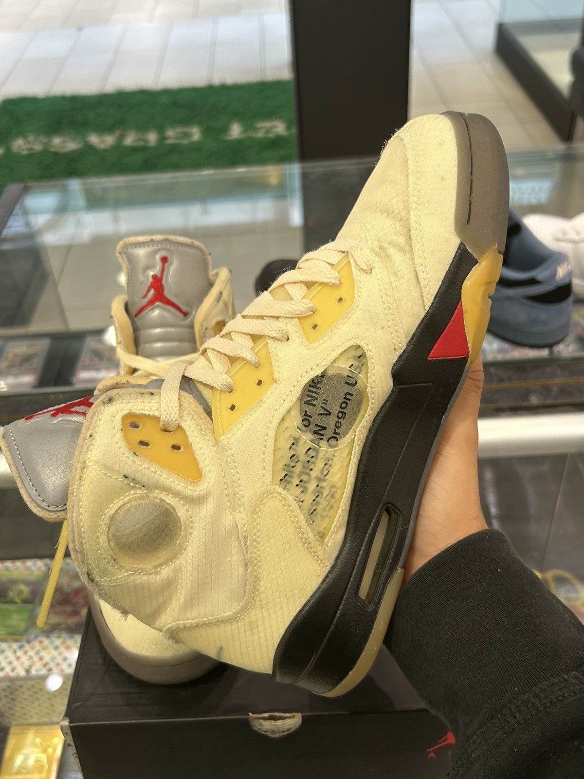 Jordan Brand × Off-White Jordan 5 offwhite sail Size US 9 / EU 42 - 4 Thumbnail