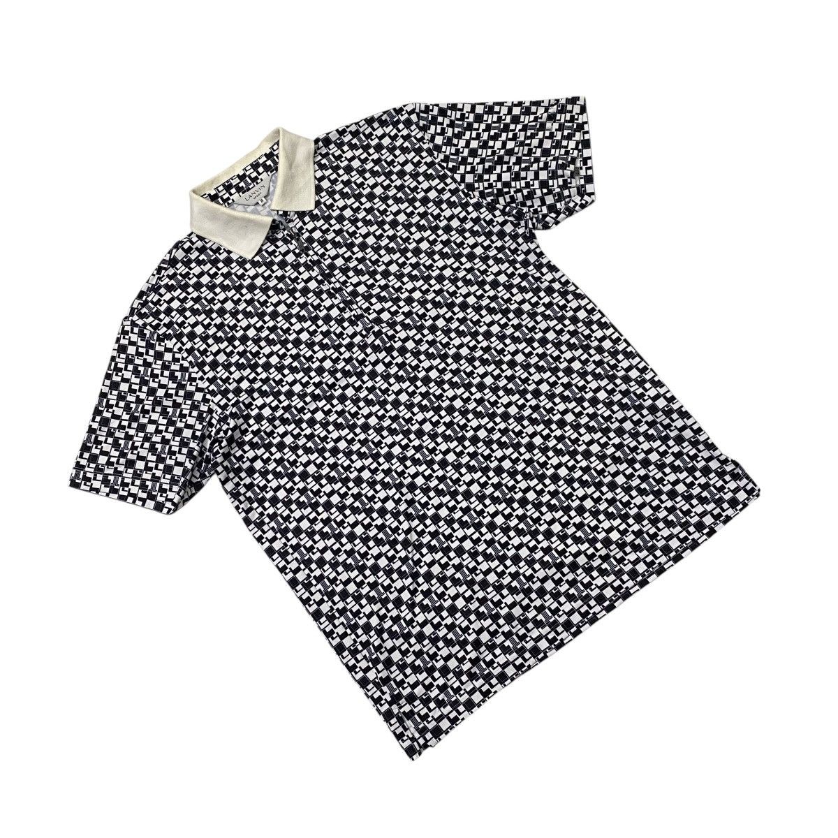 Lanvin Vintage Lanvin Sport monogram half zipper shirt Size US M / EU 48-50 / 2 - 2 Thumbnail