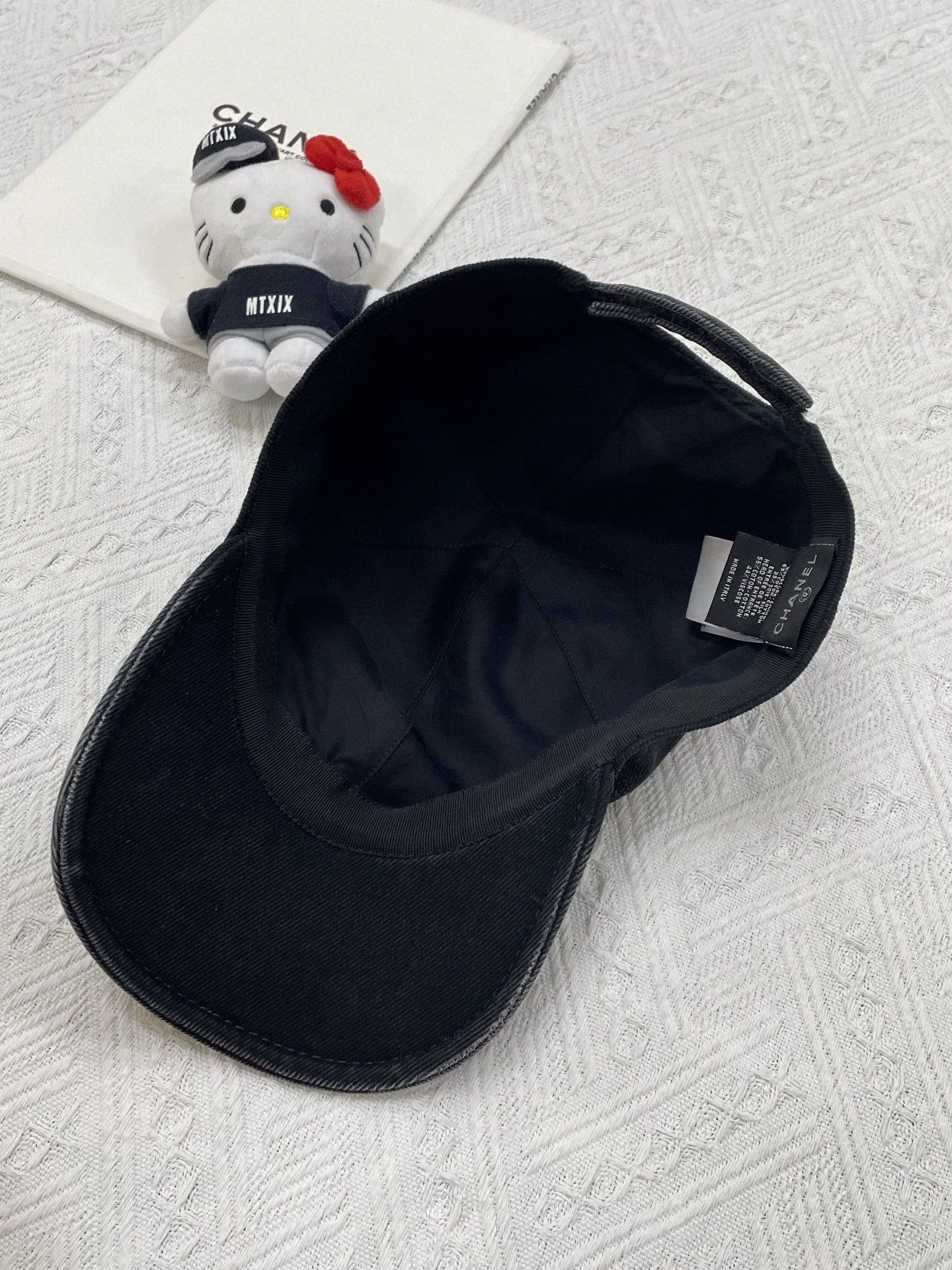 Chanel Chanel Distressed Denim Logo Cap 55-60 Adjustable Size ONE SIZE - 4 Thumbnail