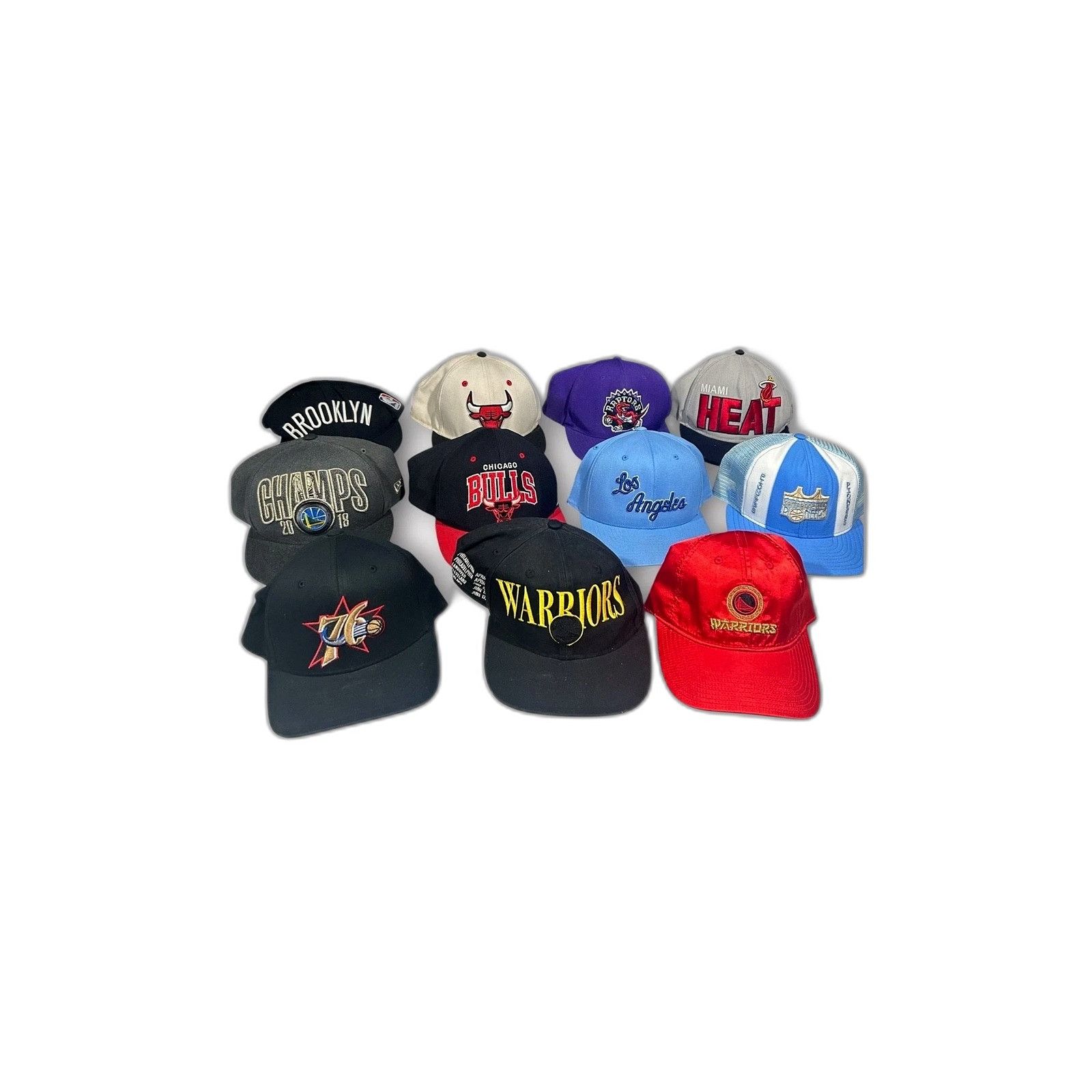 Mitchell & Ness Lot of 11 NBA Snapback Hats Sports Caps Mitchell & Ness New Size ONE SIZE - 1 Thumbnail