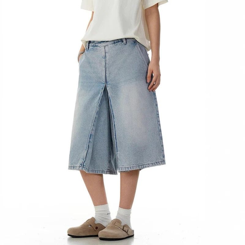 Jean Loose Fit Baggy Denim Shorts Men Summer Style Size US 34 / EU 50 - 3 Thumbnail