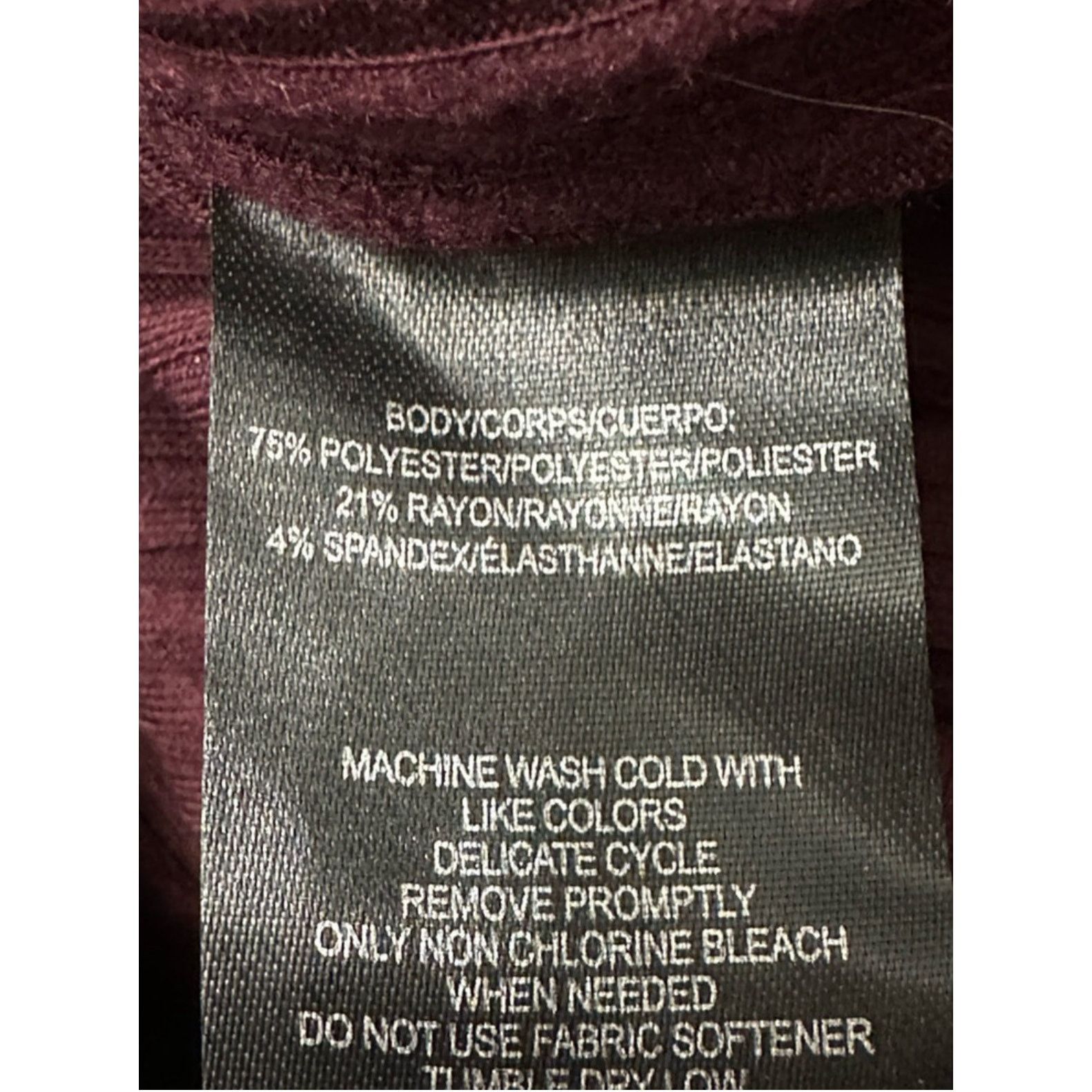 Andrew Marc Andrew Marc Sport Turtle Neck Zipper Ribbed Burgundy L NWT Size L / US 10 / IT 46 - 11 Thumbnail