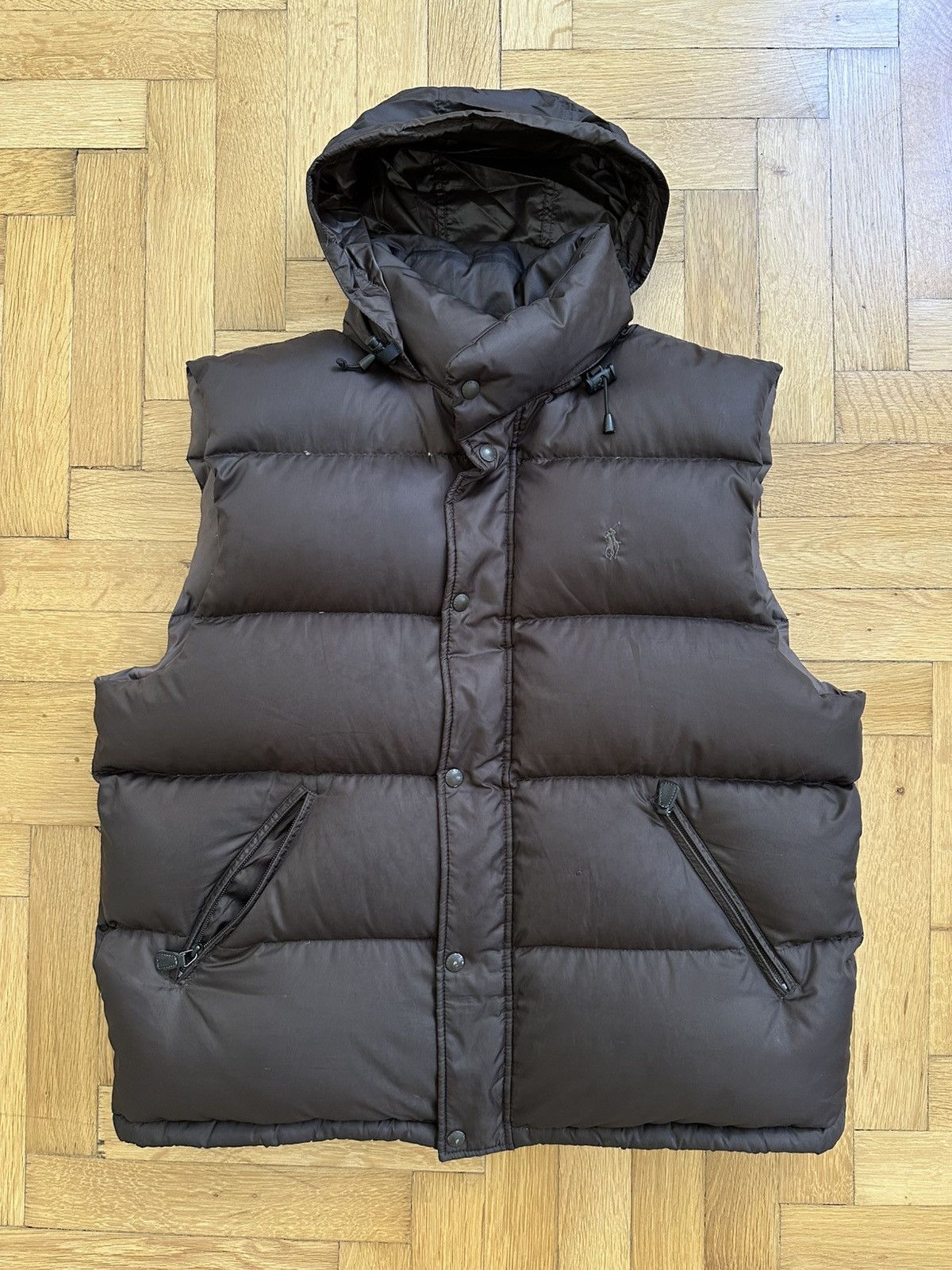 90s Polo by Ralph Lauren VEST ダウンベスト 中綿ベスト ナイロンベスト 90s 90年代 ポロラルフローレン 赤