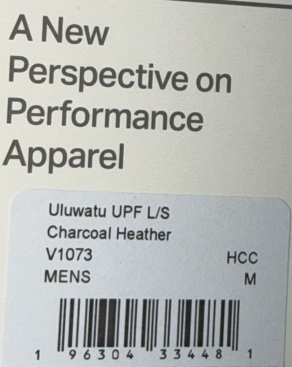 Vuori VUORI ULUWATU UPF LONG SLEEVE CHARCOAL HEATHER SIZE MEDIUM Size US M / EU 48-50 / 2 - 5 Thumbnail