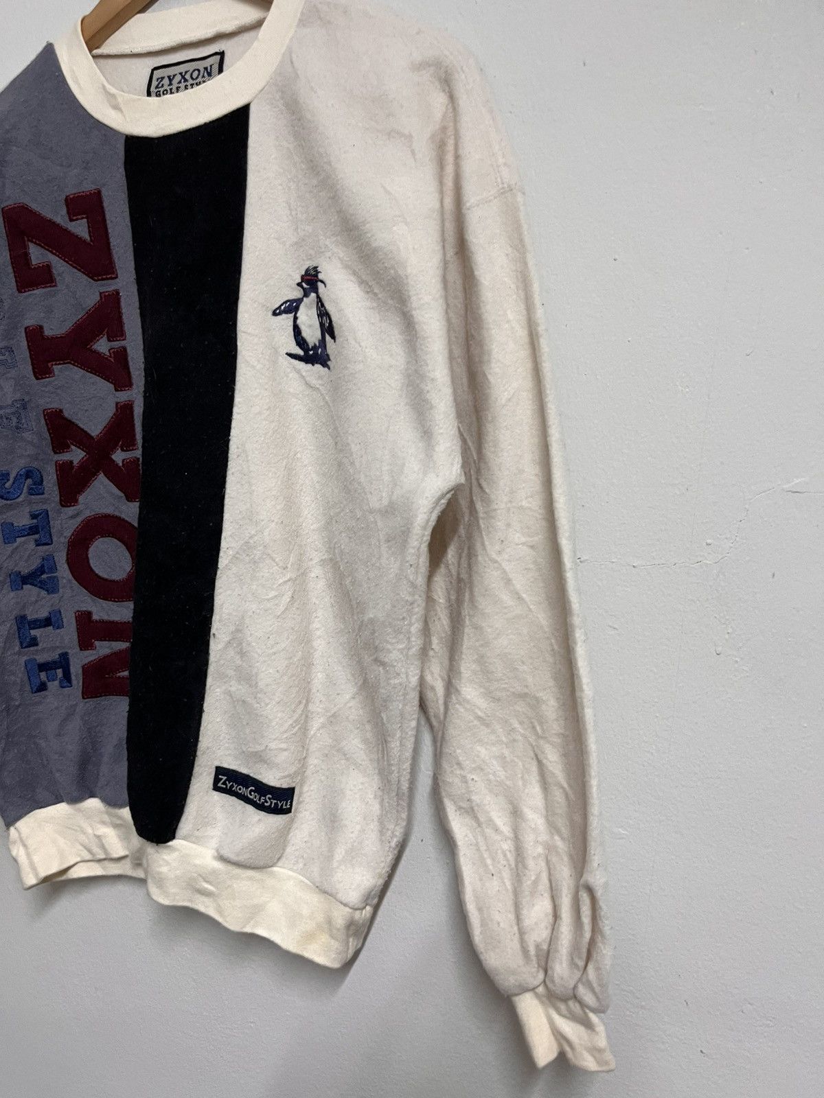 Original Penguin 💥Vintage 90s Munsingwear Zyxon Golf Fleece Size US M / EU 48-50 / 2 - 3 Thumbnail