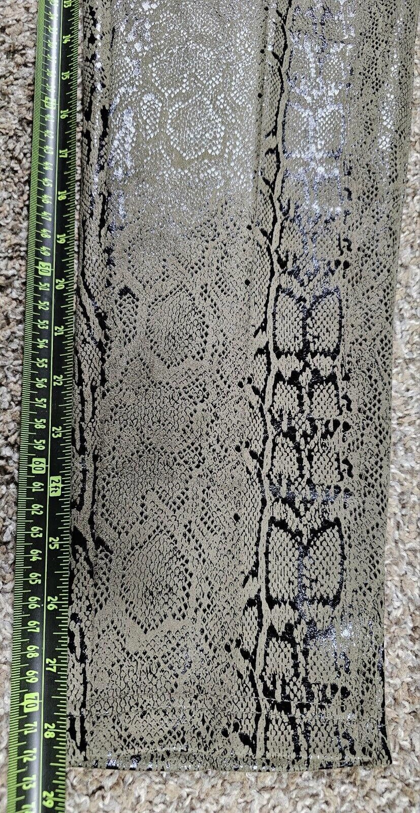 Designer Zac & Rachel XL Olive/snake slim ankle pants NWT Size 40" / US 18 - 5 Thumbnail