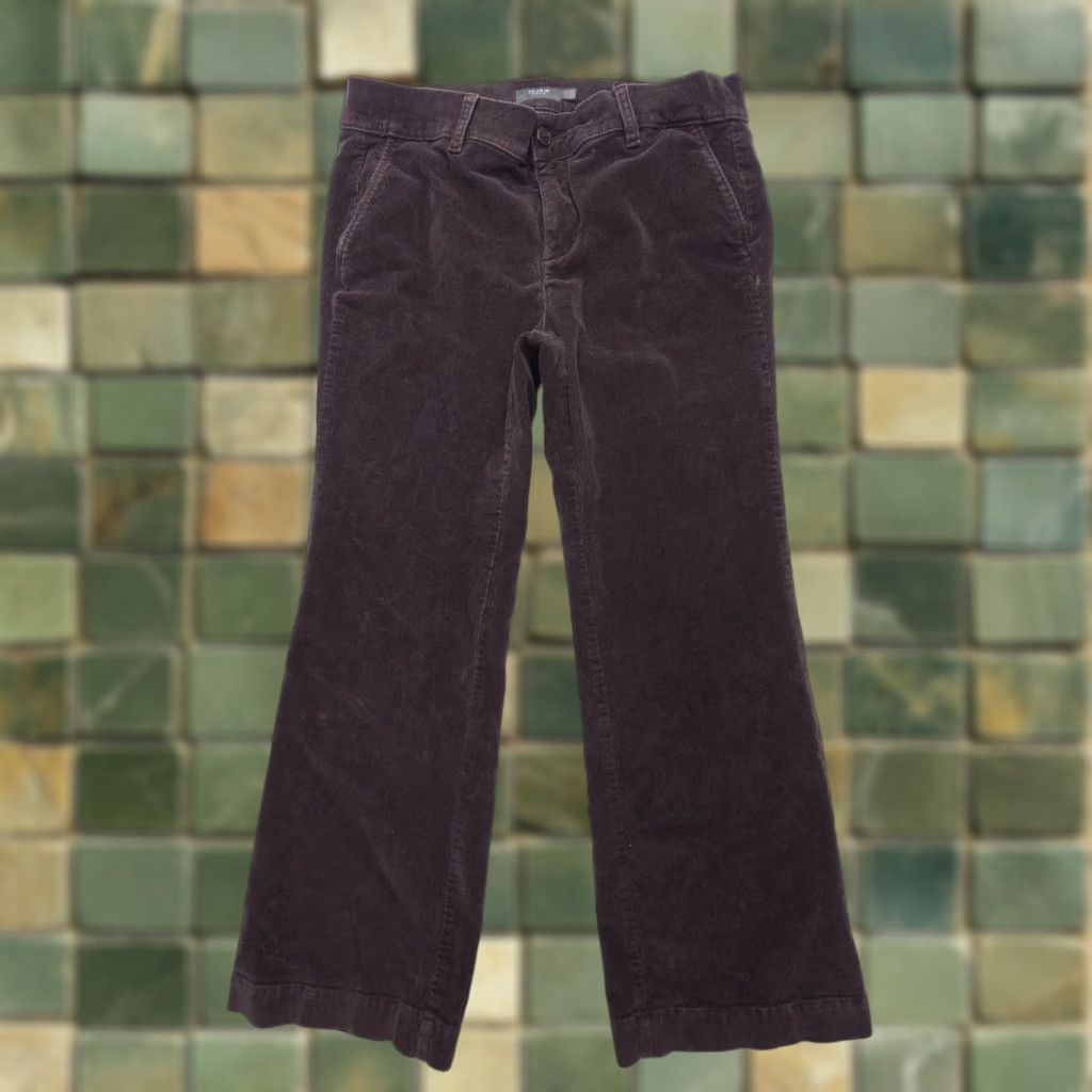Torrid Torrid Bootcut Corduroy Pants Womens 14R Dark Brown Cotton Stretch Chino Size 36" / US 14 / IT 50 - 1 Thumbnail