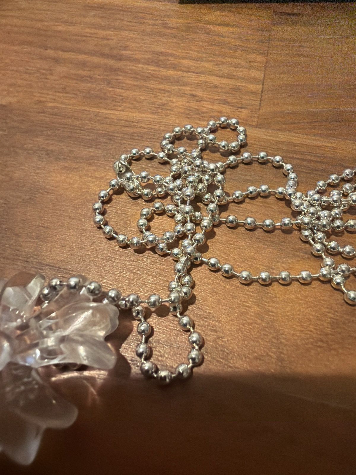 Chrome Hearts SILICONE CROSS NECKLACE "CLEAR" Size ONE SIZE - 8 Thumbnail