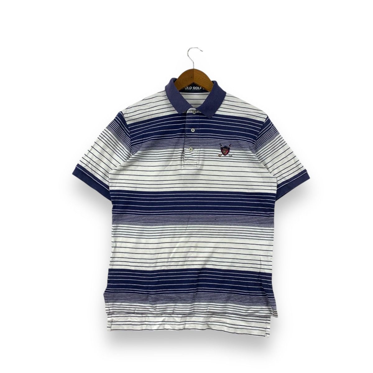 Polo Ralph Lauren Vintage POLO RALPH LAUREN Golf Collection Striped Polo Tee Size US M / EU 48-50 / 2 - 1 Thumbnail