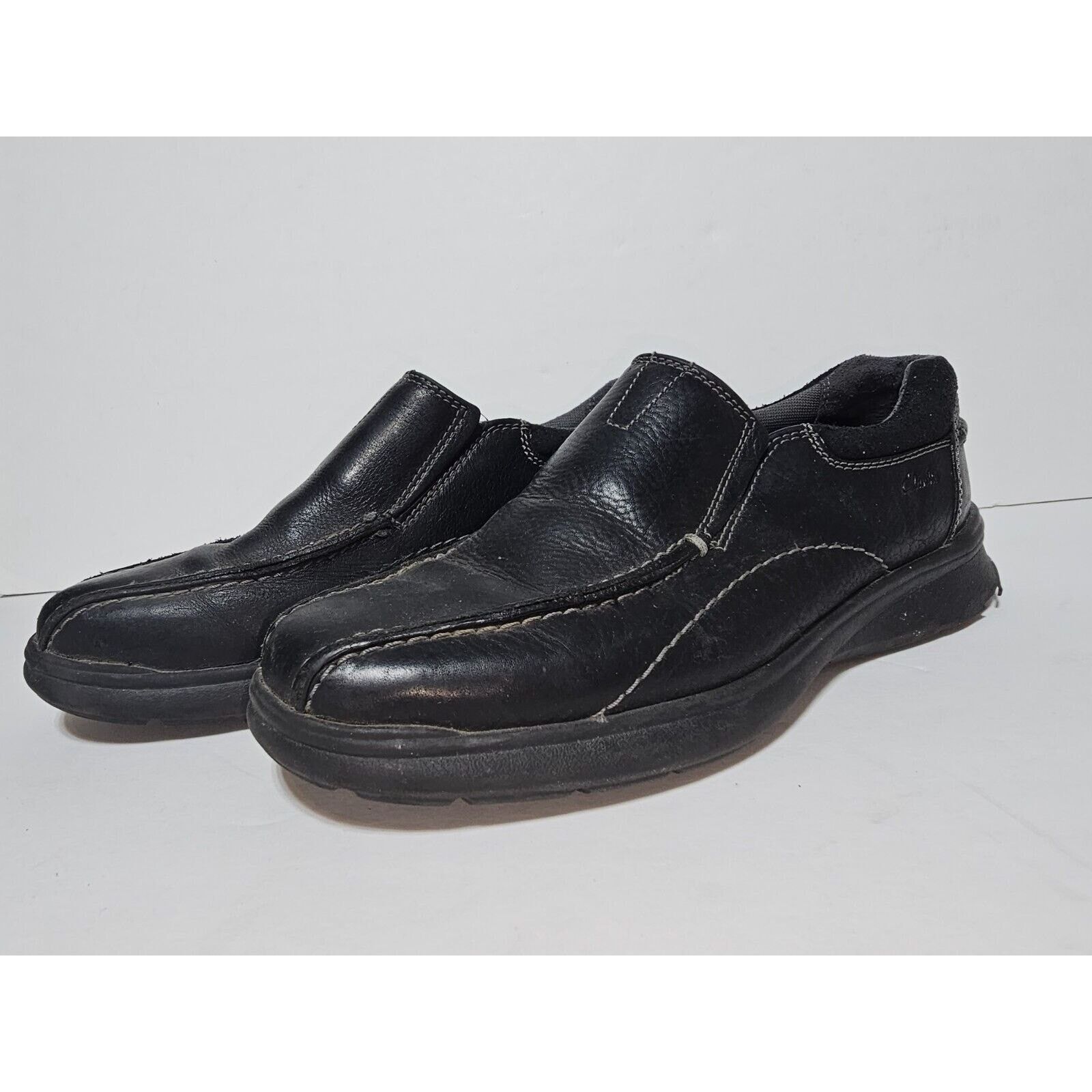 Clarks Clarks Men’ Black Leather Shoes Size 9M In Great Condition Size US 9 / EU 42 - 3 Thumbnail