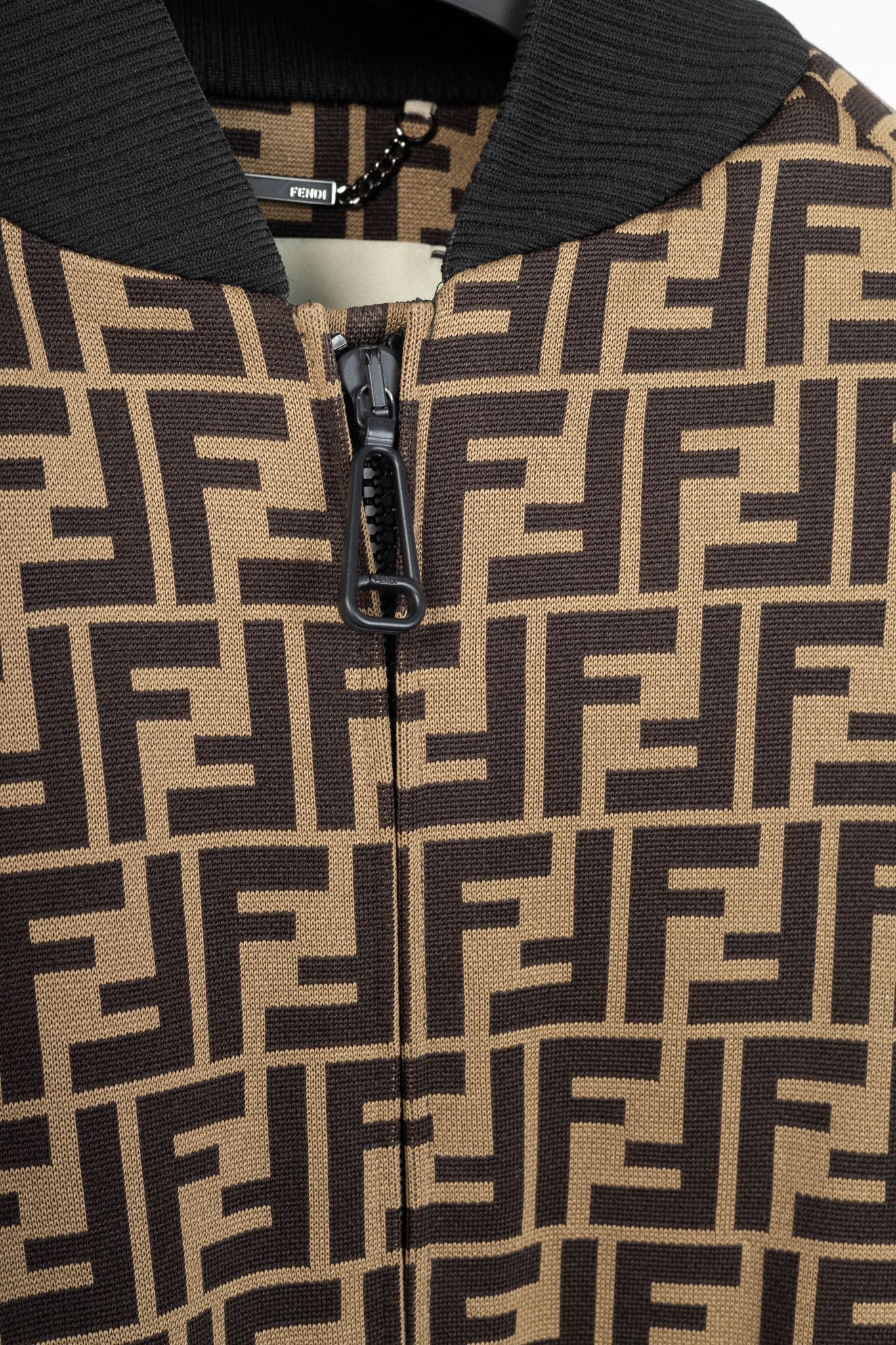 Fendi Fendi SS/19 FF-Motif Jersey Oversized Bomber Jacket Size S / US 4 / IT 40 - 8 Thumbnail