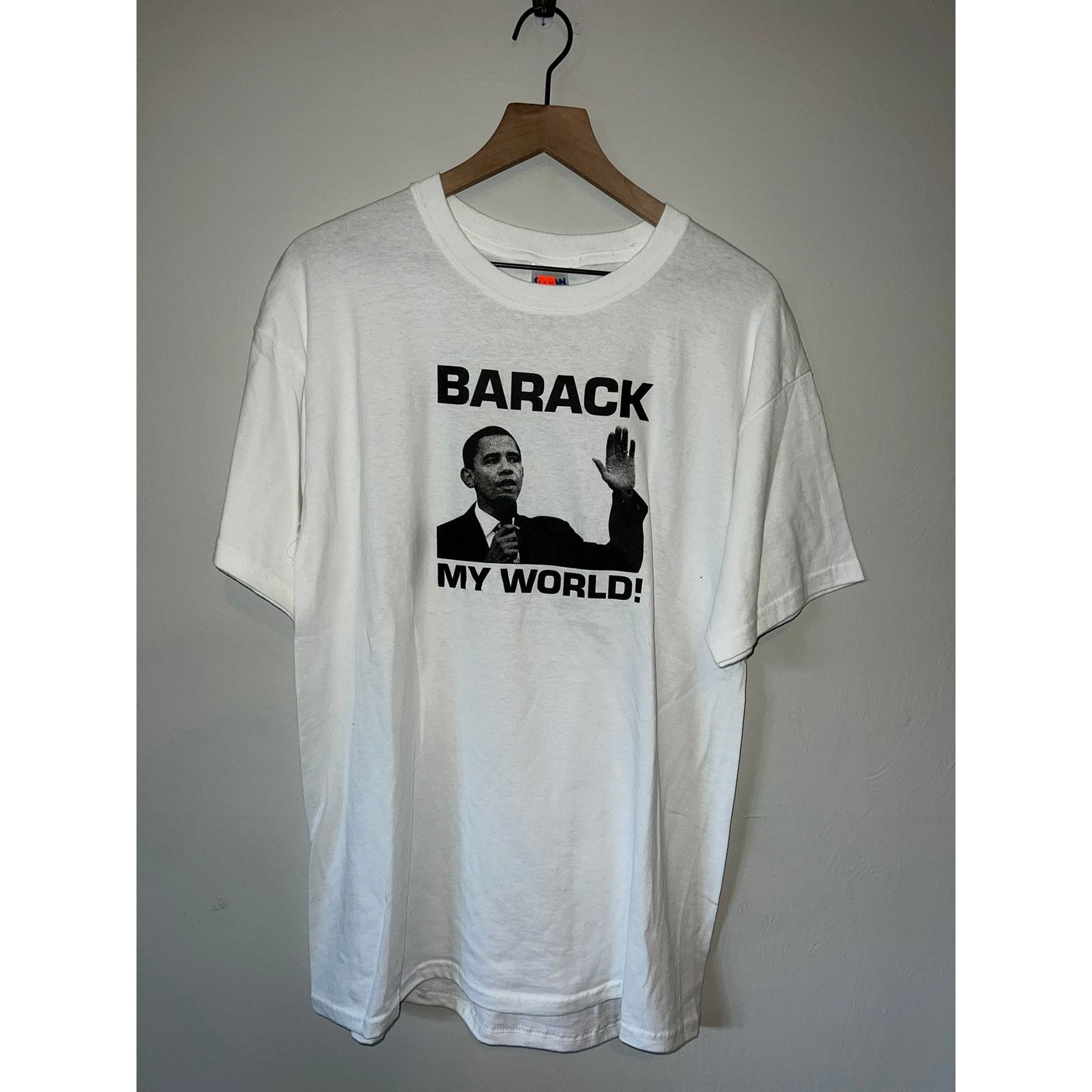 Gildan Y2K Barack My World Obama President Election Shirt Large Size US L / EU 52-54 / 3 - 1 Thumbnail