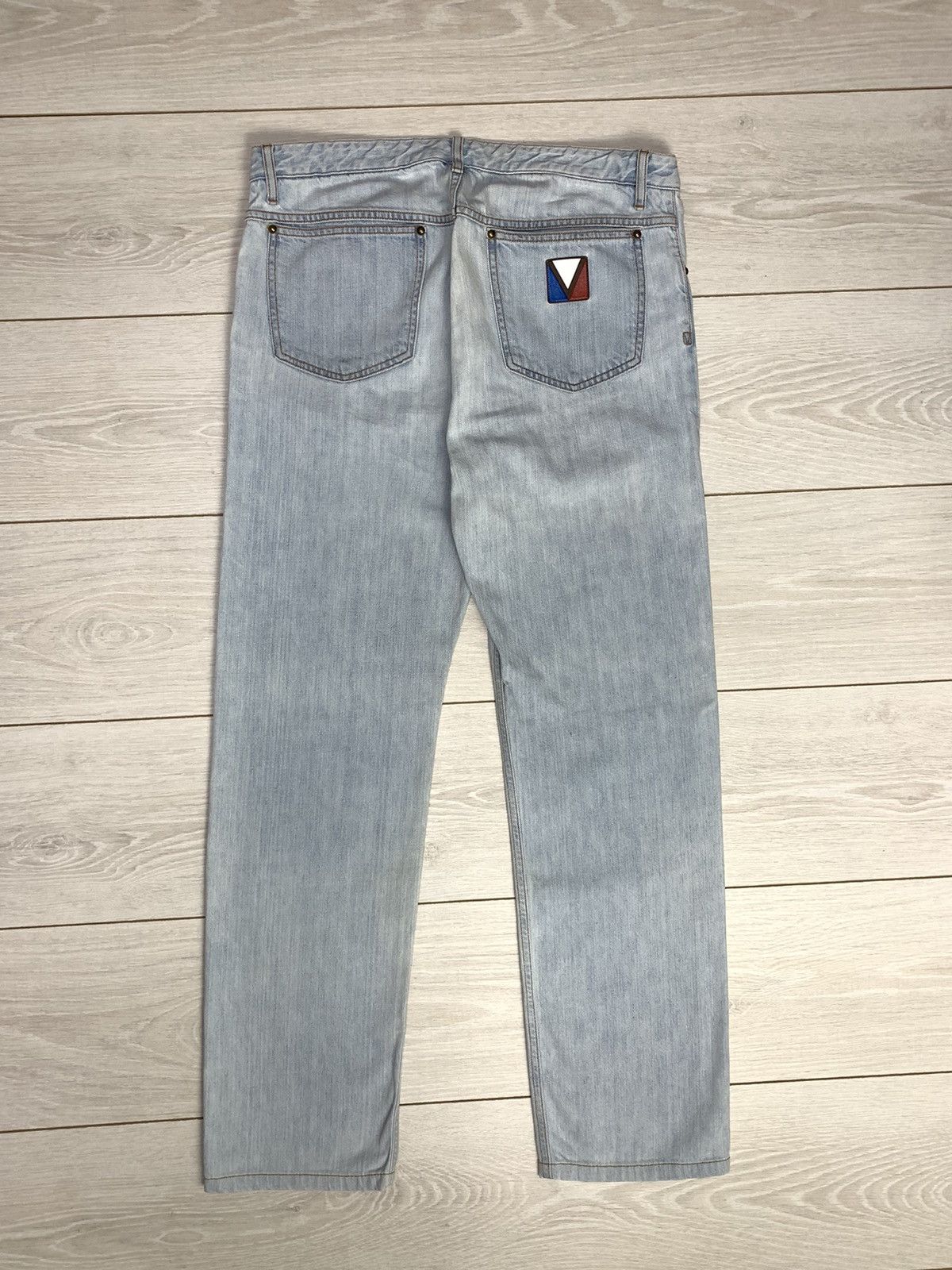 Louis Vuitton LOUIS VUITTON Pants Denim LV Embroidered leather Logo Size US 32 / EU 48 - 10 Thumbnail