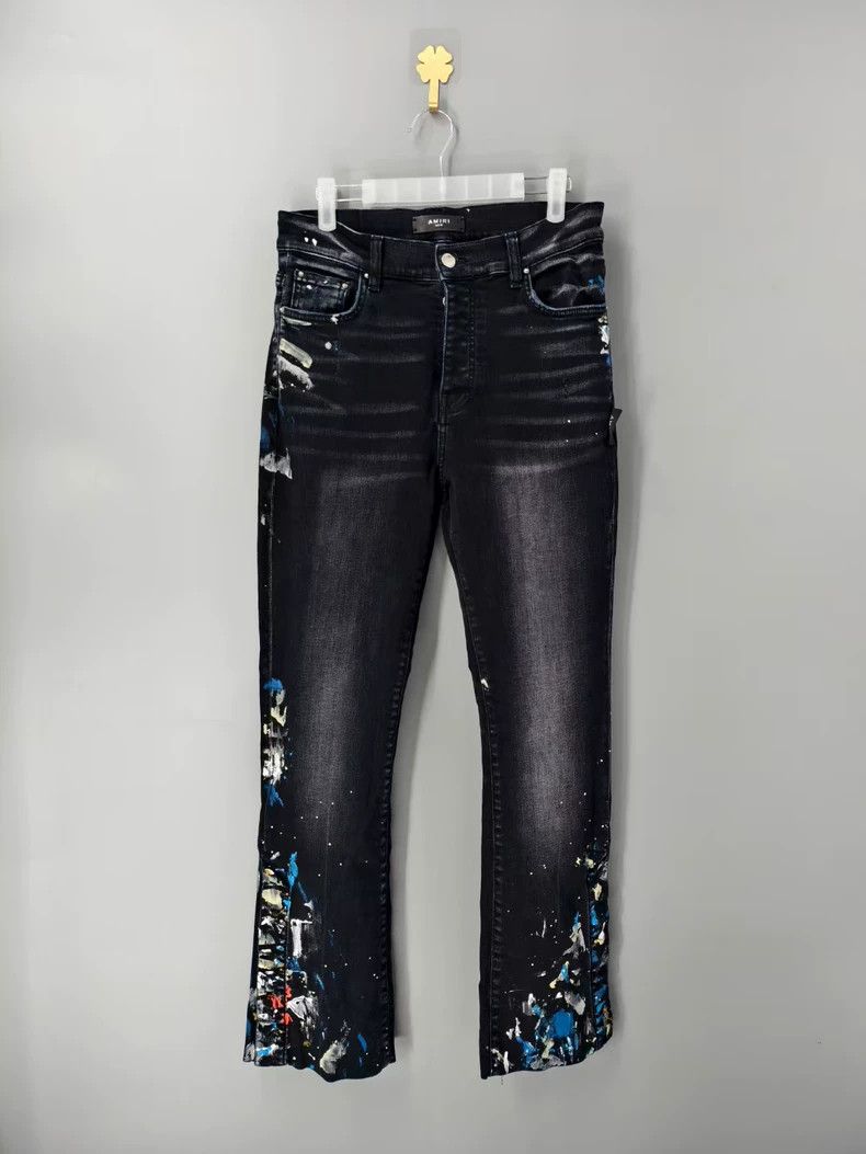 Amiri Amiri splashed effect bell-bottom jeans Size US 29 - 1 Thumbnail