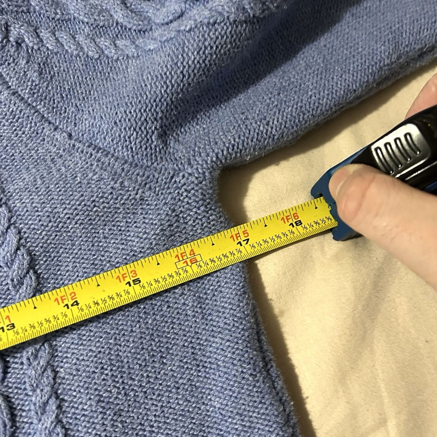 Vintage VINTAGE L.L. Bean Sweater Cable-Knit Fisherman XS Women Pullover Blue Size XS / US 0-2 / IT 36-38 - 4 Thumbnail