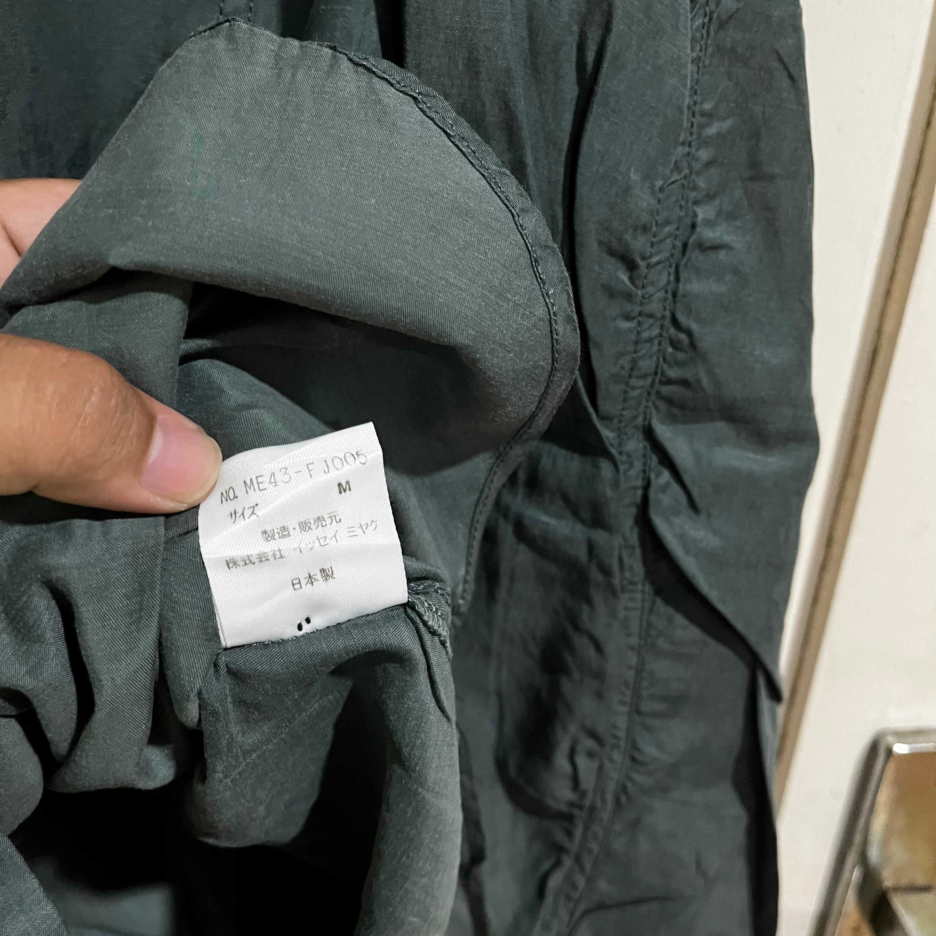 Issey Miyake × Japanese Brand Vintage Issey miyake wrinkle rib knit collar shirt Size US M / EU 48-50 / 2 - 6 Thumbnail