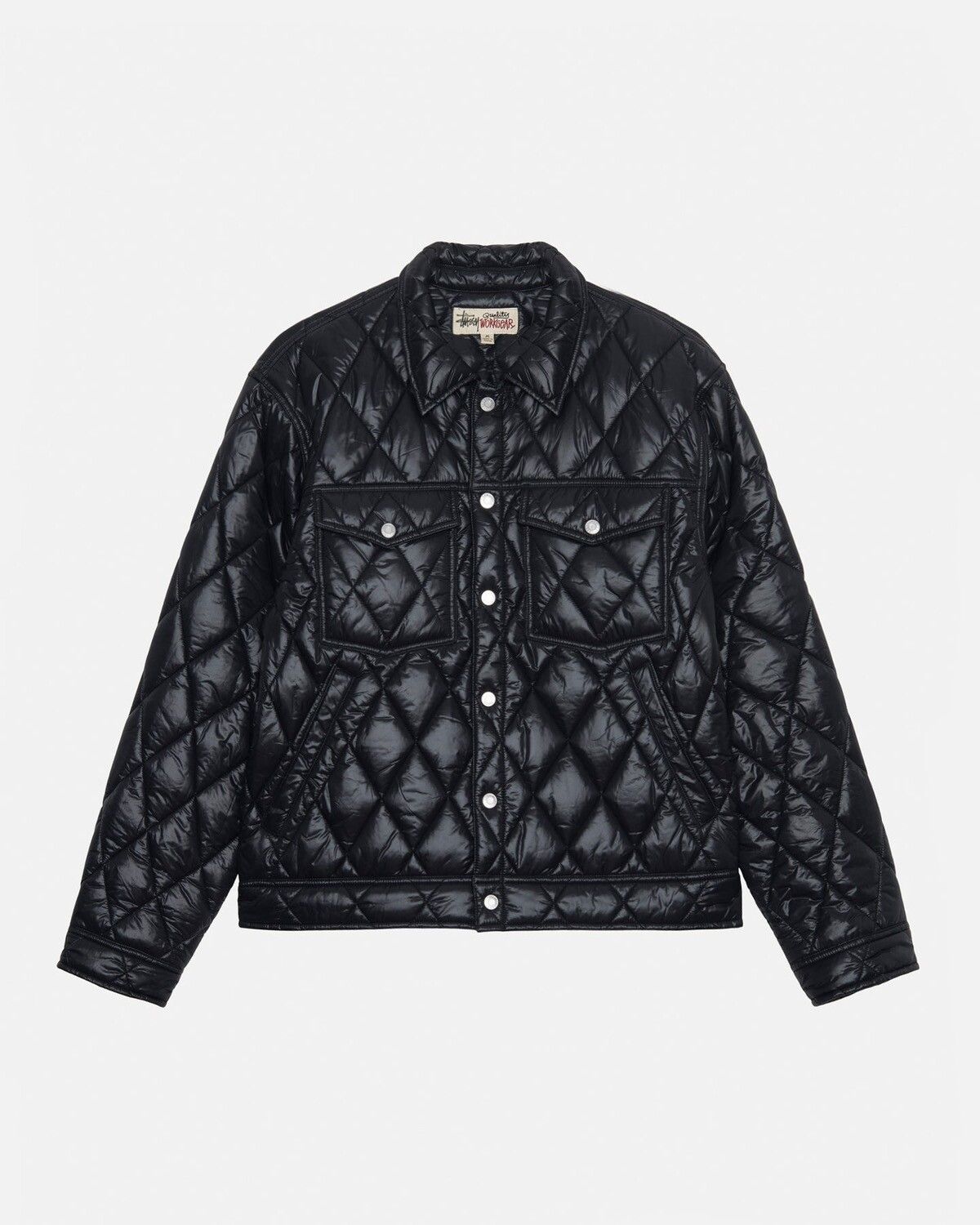 Stussy Stüssy RANCH JACKET QUILTED NYLON Black   Grailed