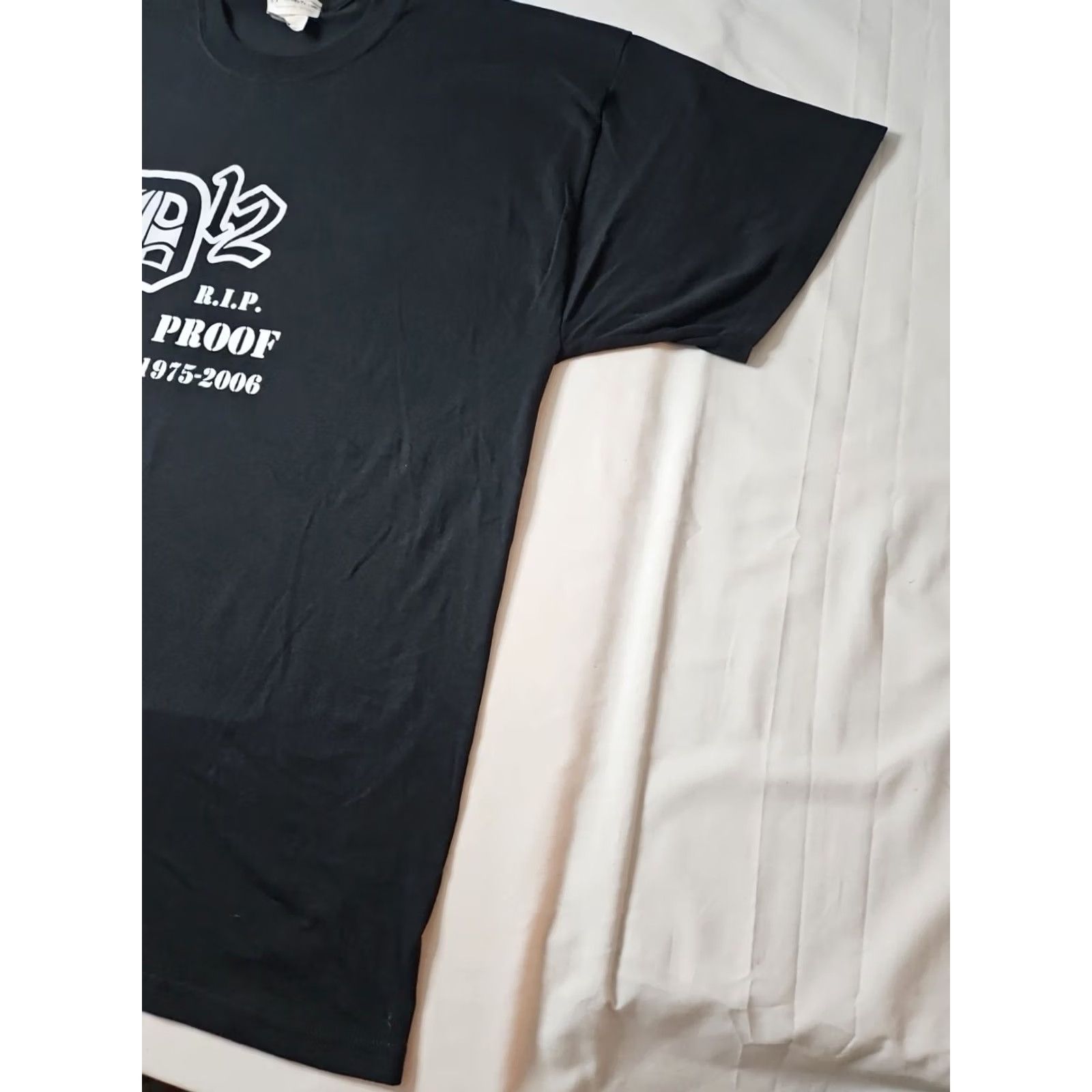 Vintage VINTAGE D12 Eminem Rap Tee Shirt Mens 2XL Black 2000's Y2K R.I.P Proof 1975-2006 Graphic Print Music Band Hip Hop Donkey T's Size US XXL / EU 58 / 5 - 6 Thumbnail
