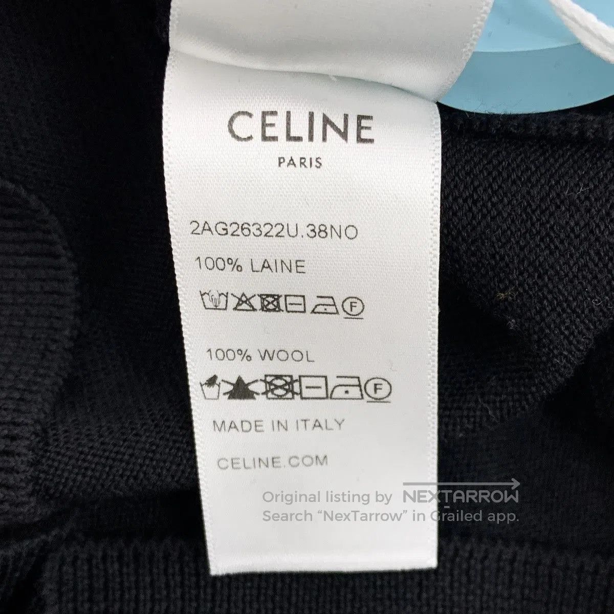 Celine Black V-Neck Long Sleeve Sweater. Size US S / EU 44-46 / 1 - 7 Thumbnail