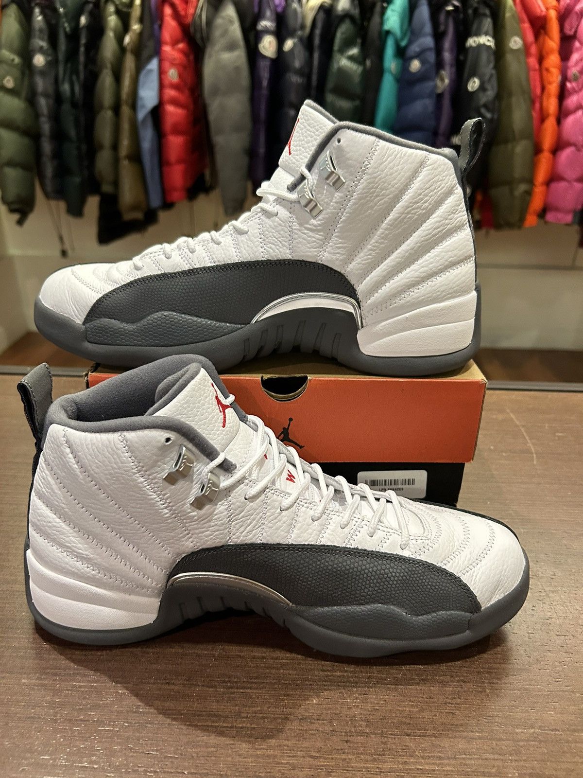 Jordan Brand Jordan 12 Retro ‘White Dark Grey’ Size US 12 / EU 45 - 4 Thumbnail