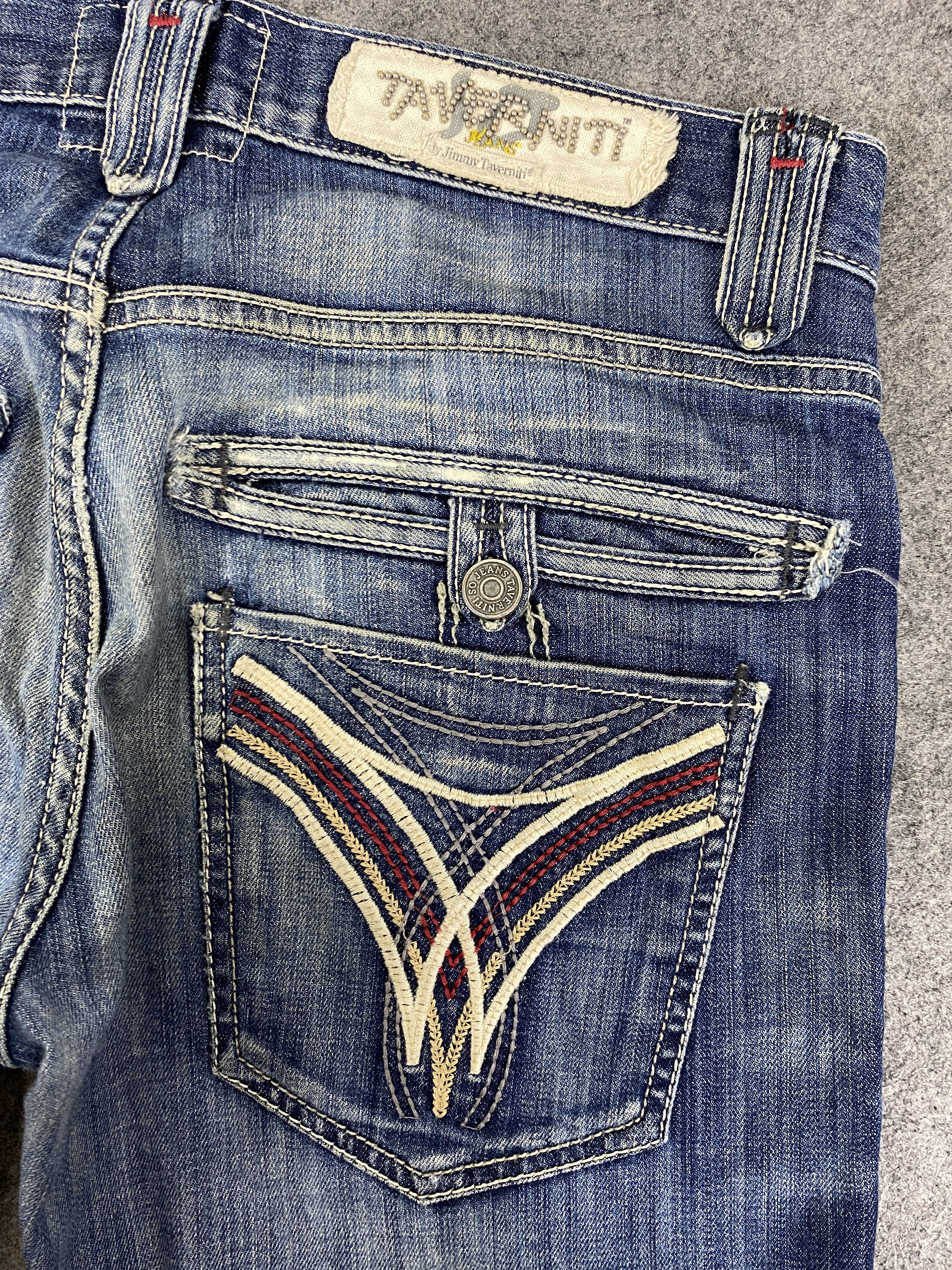 If Six Was Nine Vintage Jimmy Tavertini Flare Jeans 31x30 - JN3273 Size US 31 - 11 Thumbnail